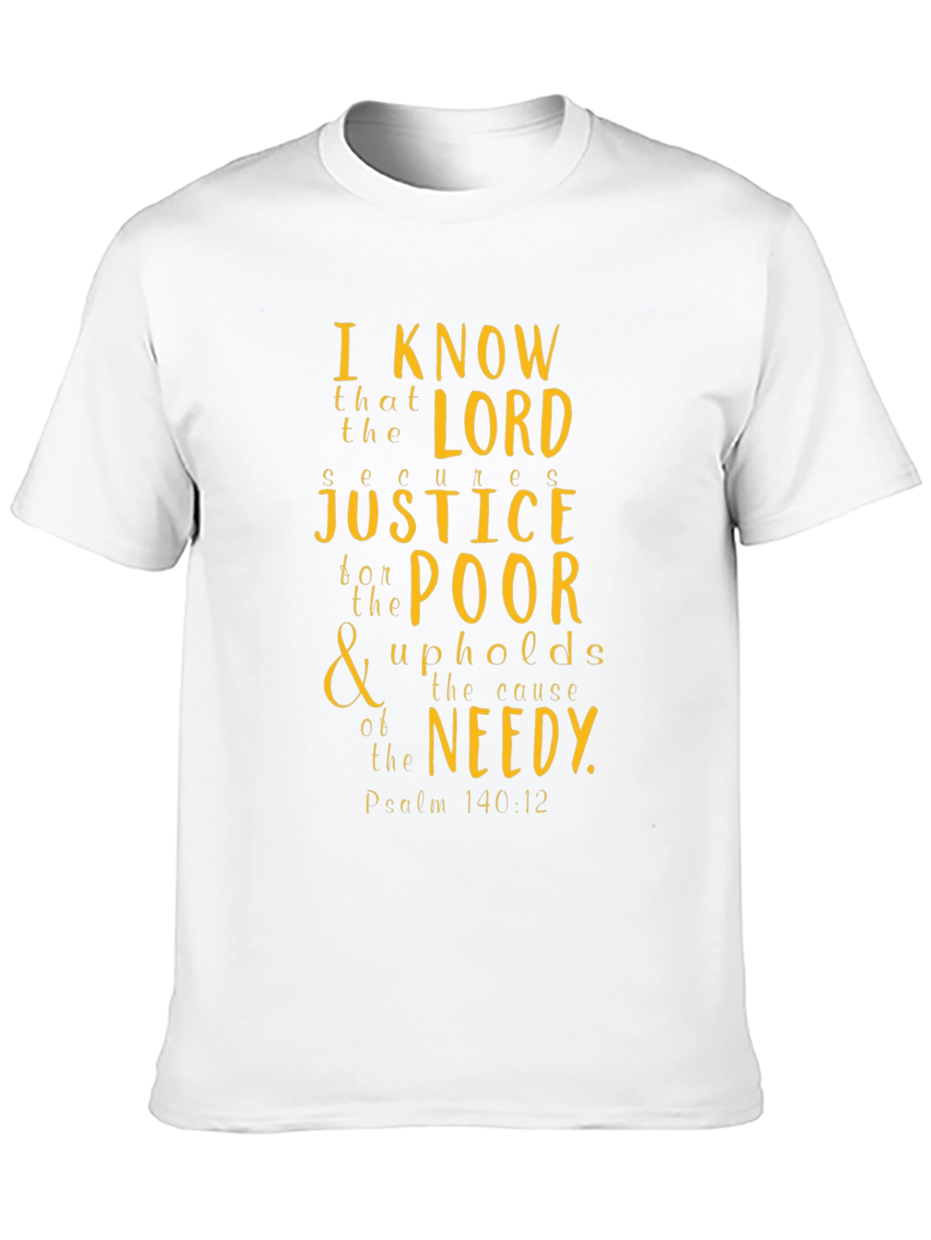 Faith-Inspired Graphic Tee: Psalm 140:12