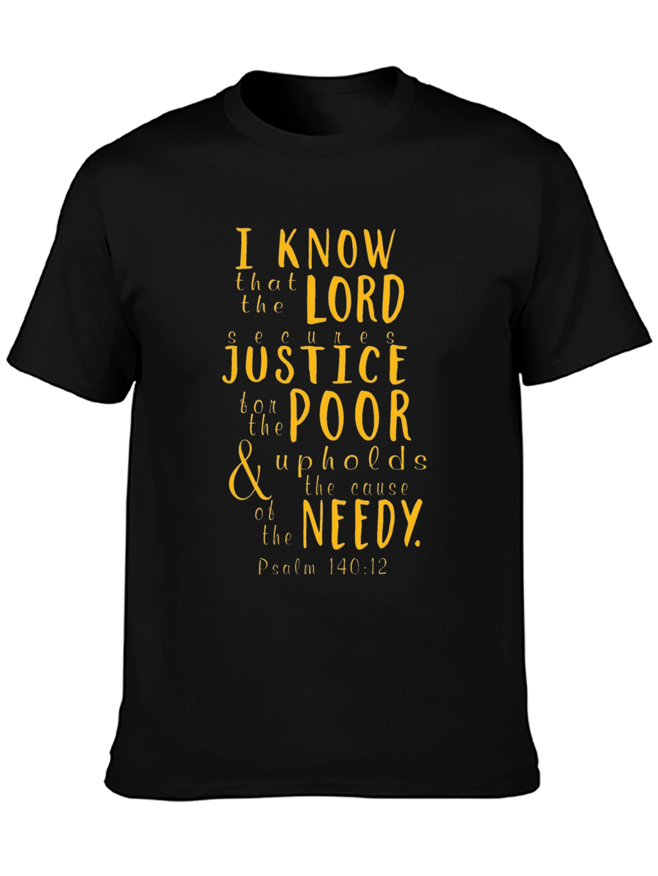 Faith-Inspired Graphic Tee: Psalm 140:12
