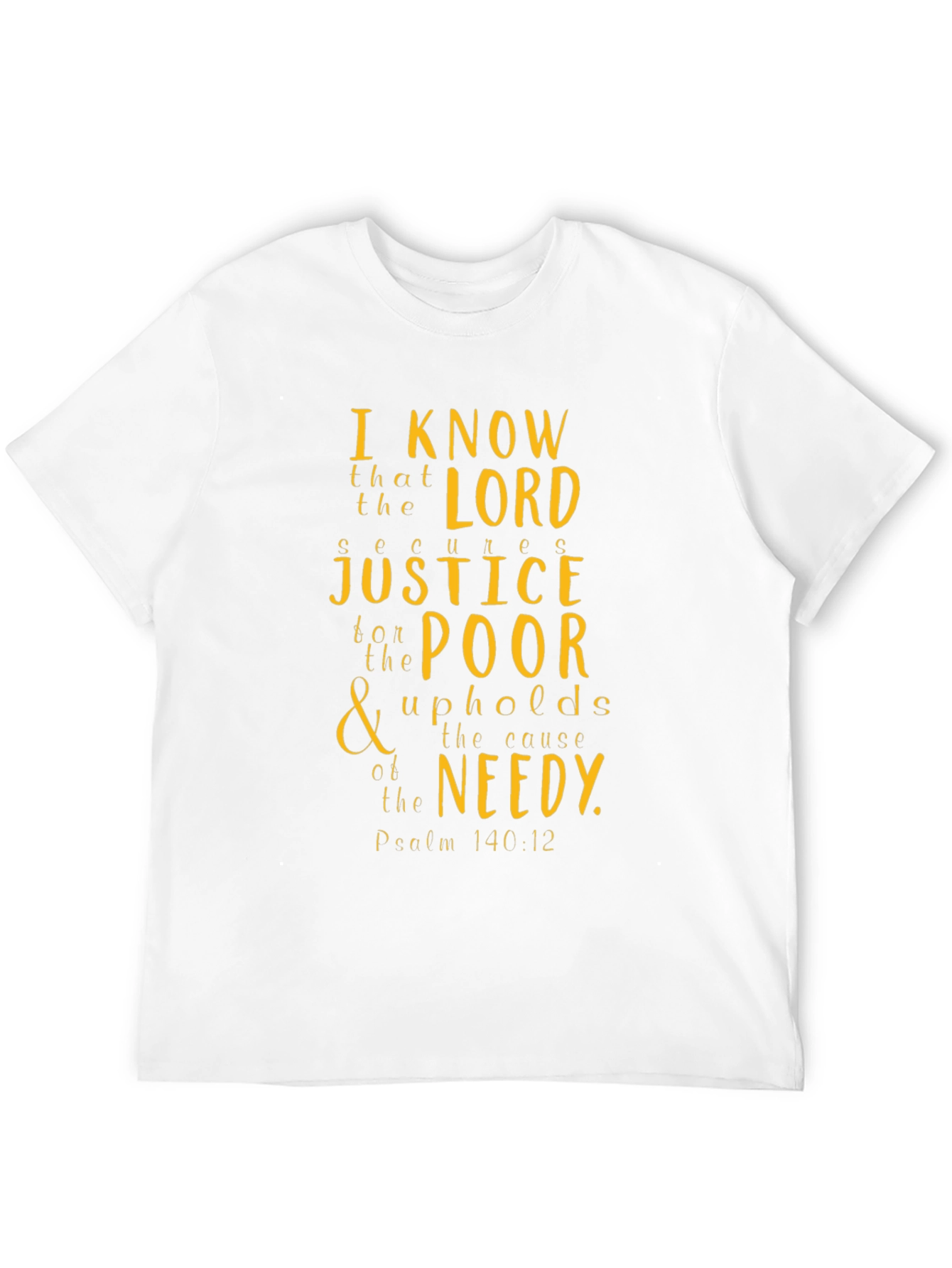 Faith-Inspired Graphic Tee: Psalm 140:12