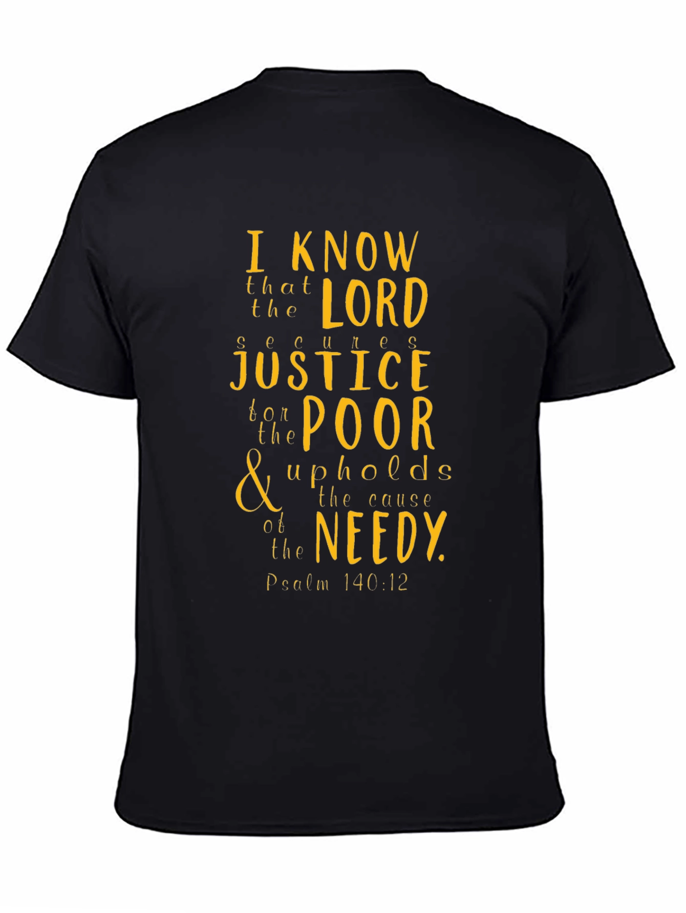 Faith-Inspired Graphic Tee: Psalm 140:12