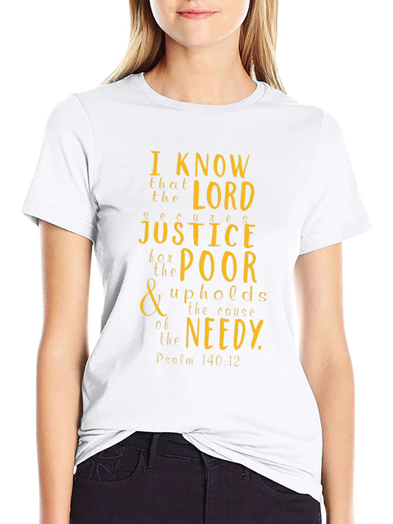 Faith-Inspired Graphic Tee: Psalm 140:12
