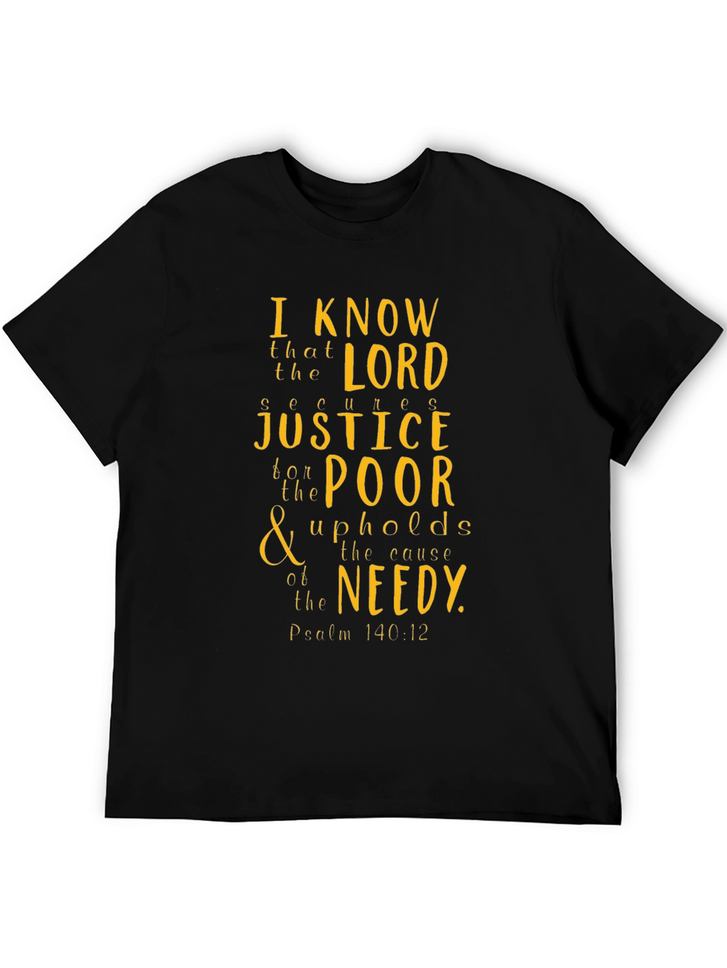 Faith-Inspired Graphic Tee: Psalm 140:12