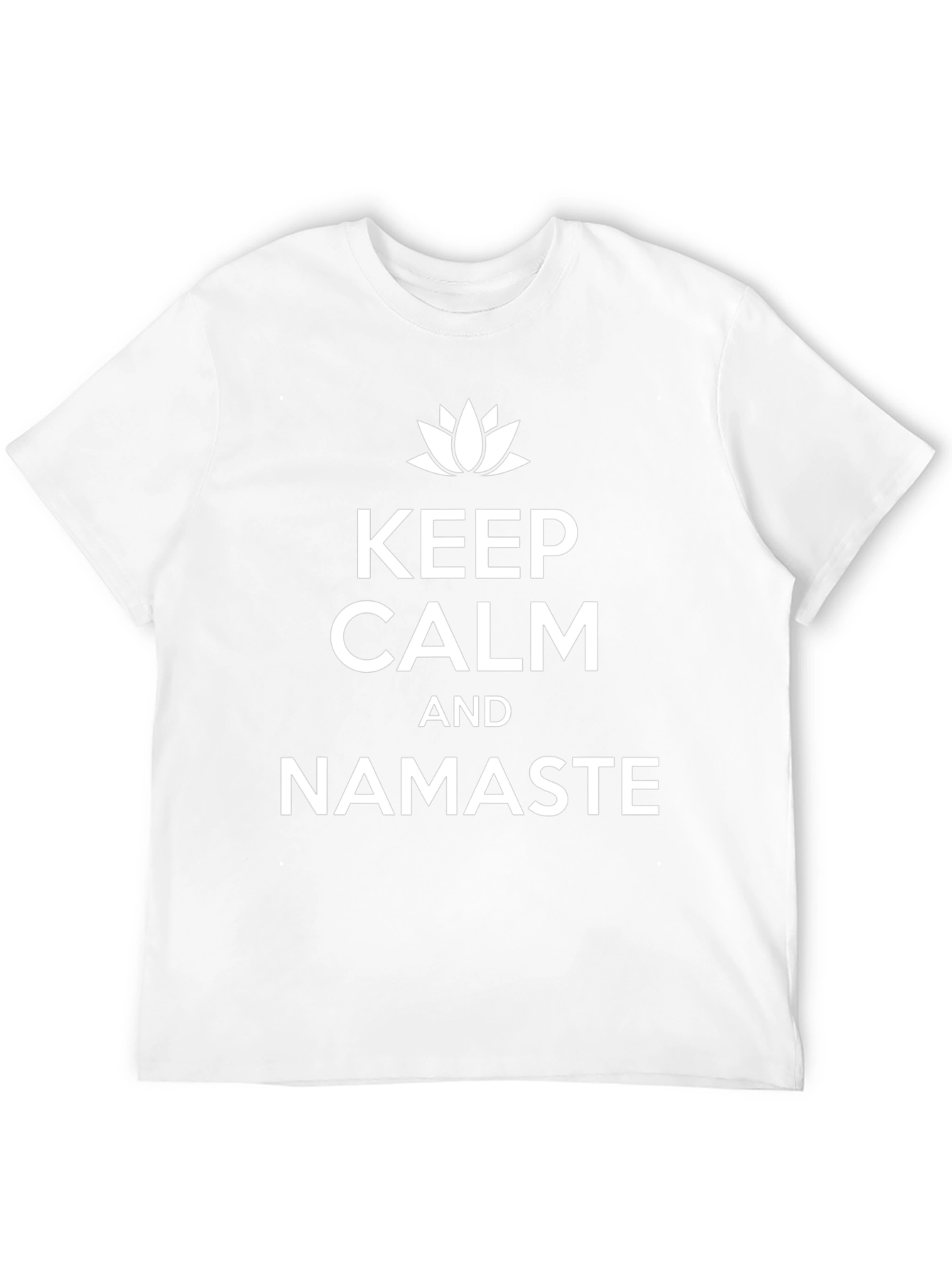 Keep Calm and Namaste Black Graphic Tee