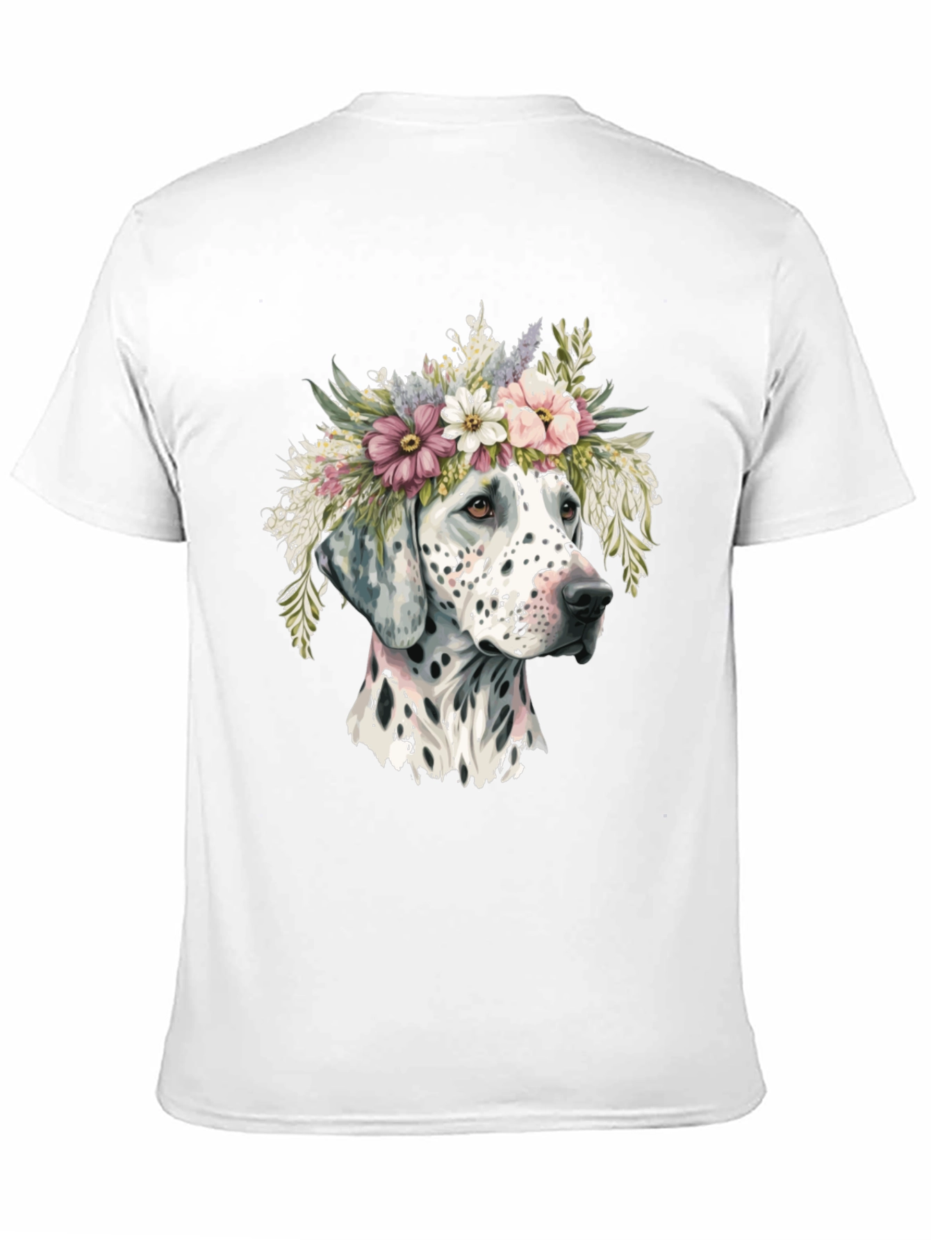 Dalmatian Dog with Flower Crown T-Shirt