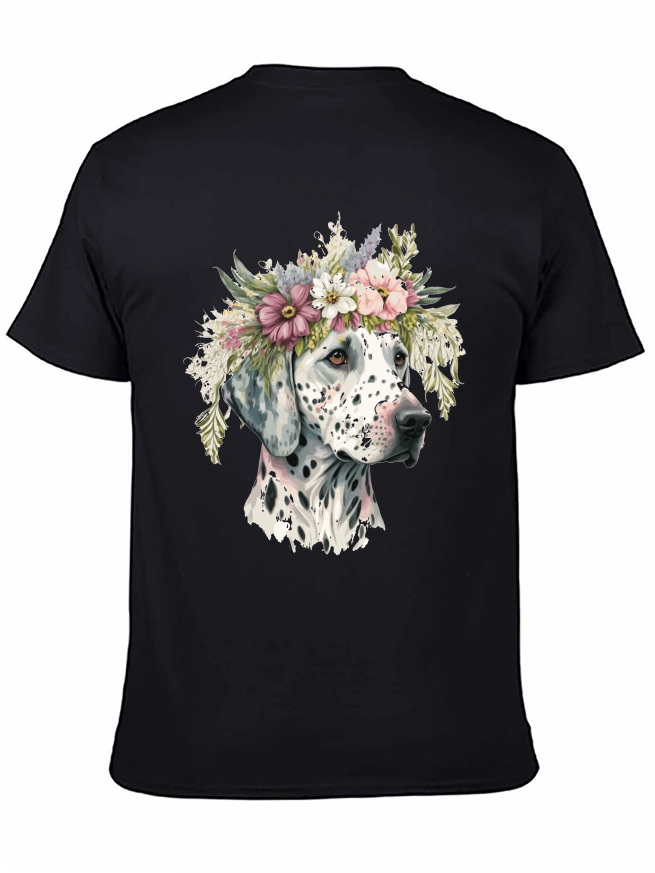 Dalmatian Dog with Flower Crown T-Shirt