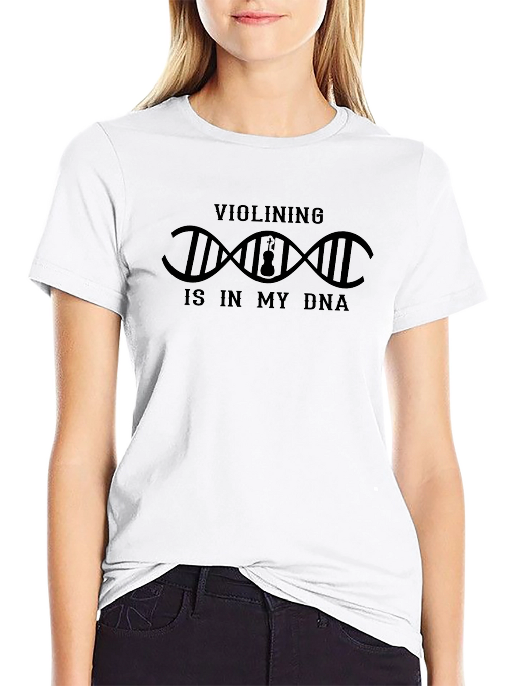 Violining DNA T-Shirt - Musician Gift