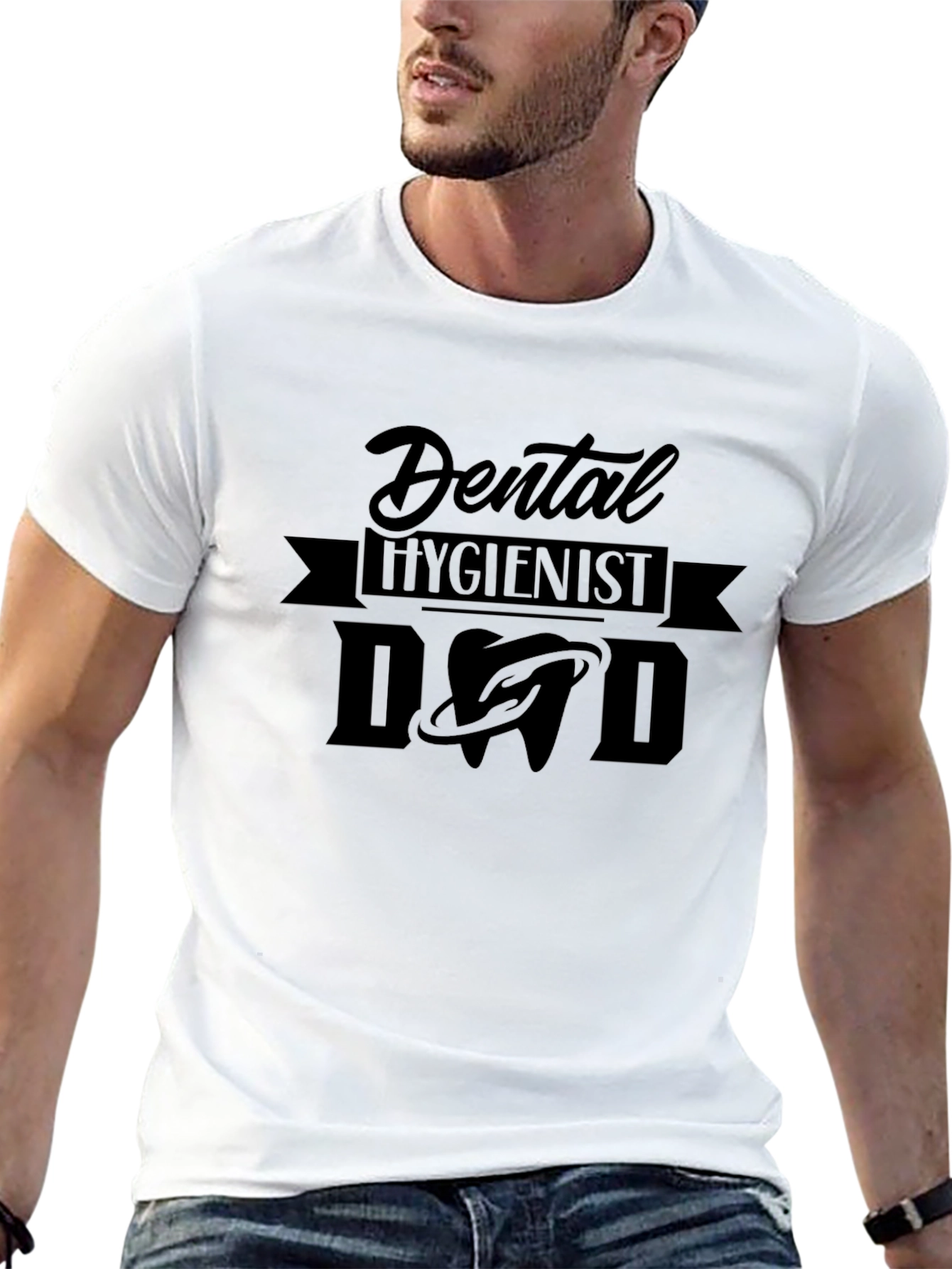 Dental Hygienist Dad T-Shirt - Black