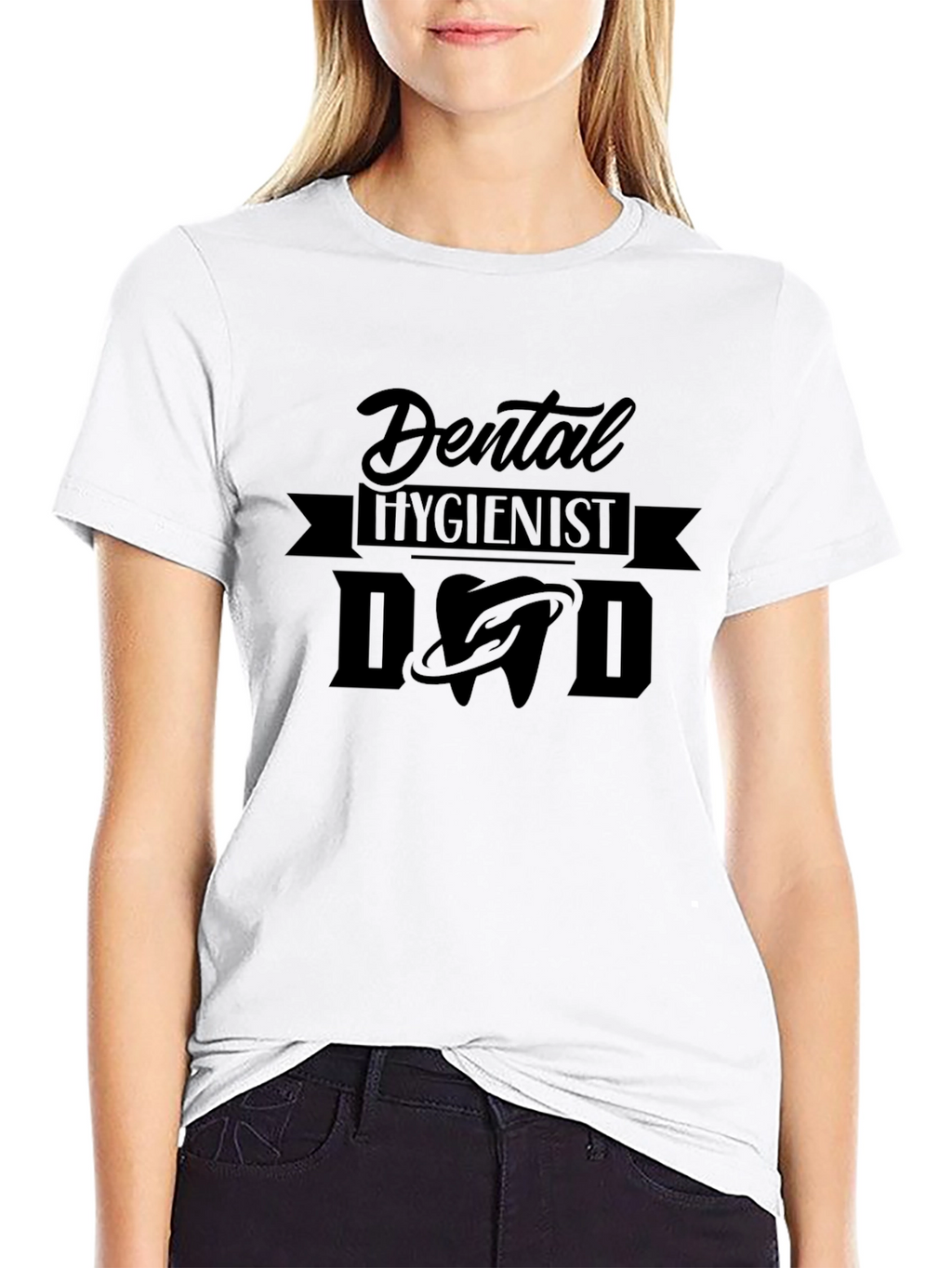 Dental Hygienist Dad T-Shirt - Black