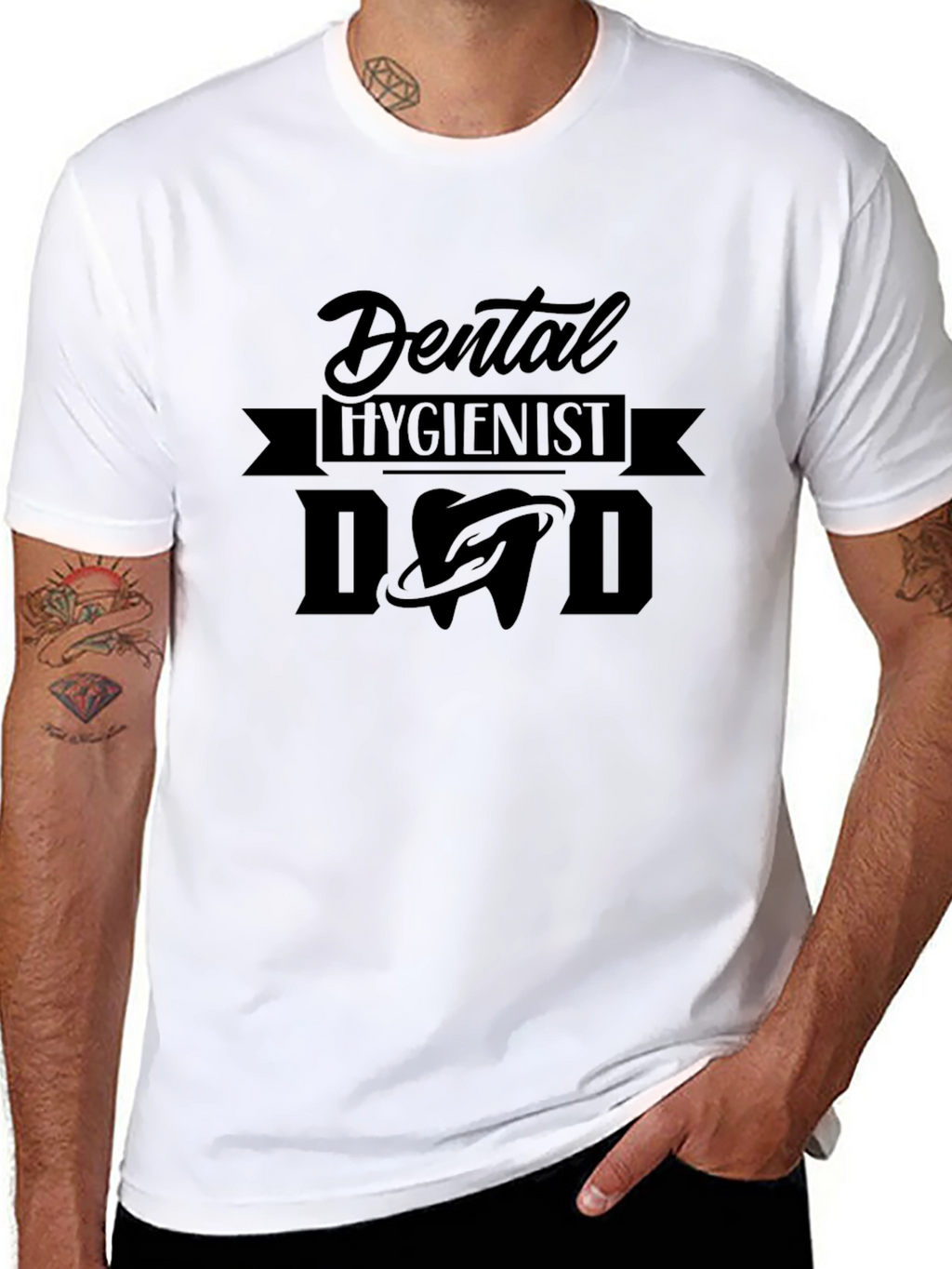 Dental Hygienist Dad T-Shirt - Black