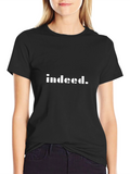 Indeed Graphic Tee - Black Cotton Blend