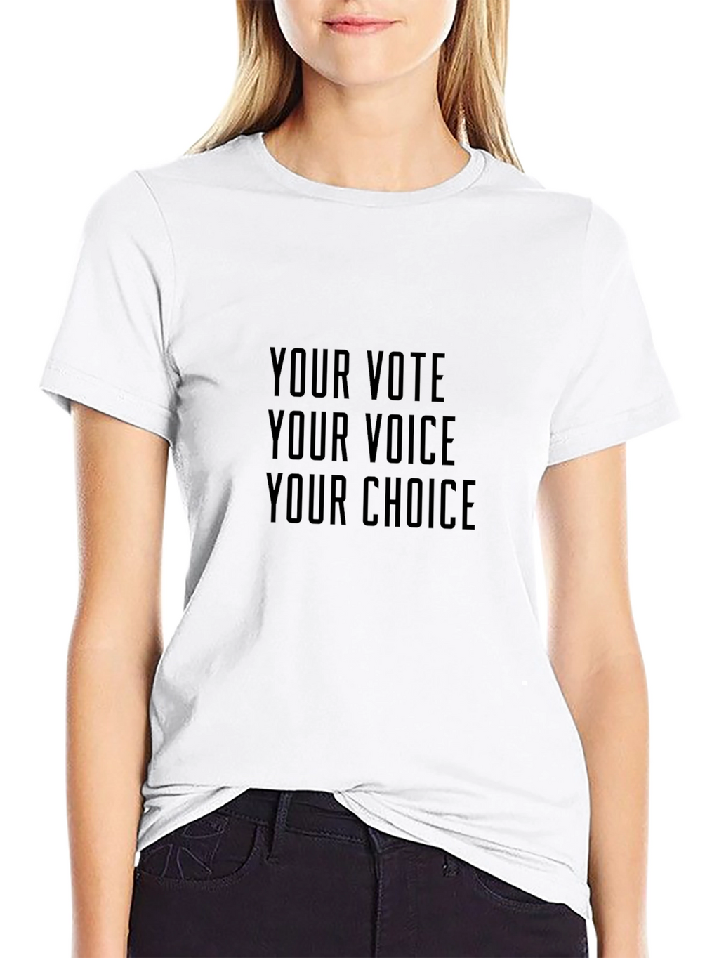 Vote Voice Choice T-Shirt - Unisex Crew Neck