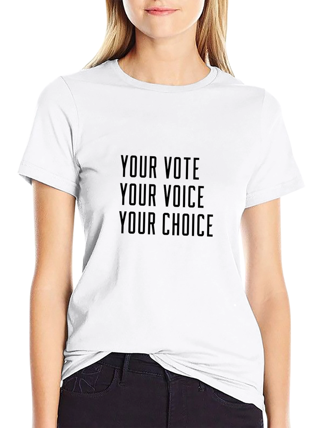 Vote Voice Choice T-Shirt - Unisex Crew Neck