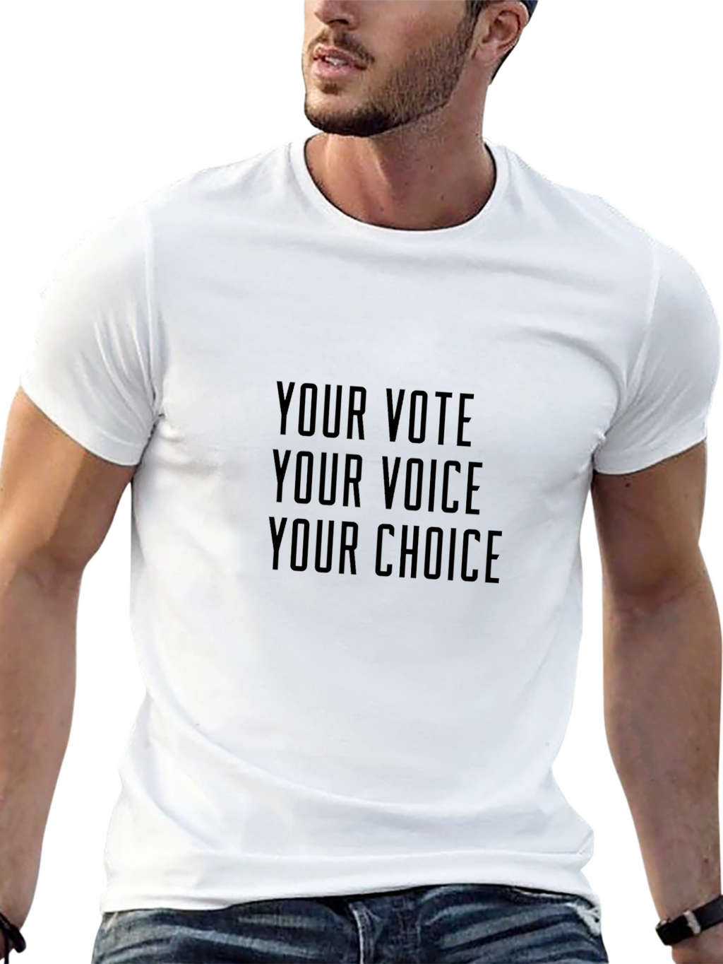 Vote Voice Choice T-Shirt - Unisex Crew Neck