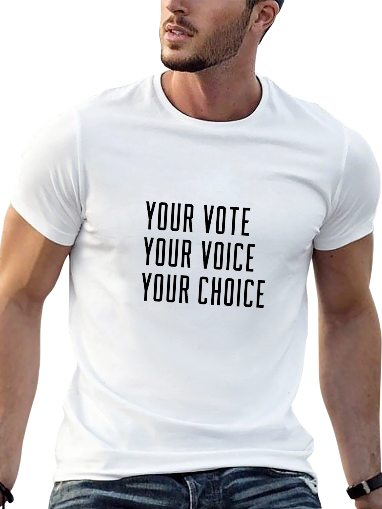 Vote Voice Choice T-Shirt - Unisex Crew Neck