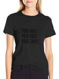 Vote Voice Choice T-Shirt - Unisex Crew Neck