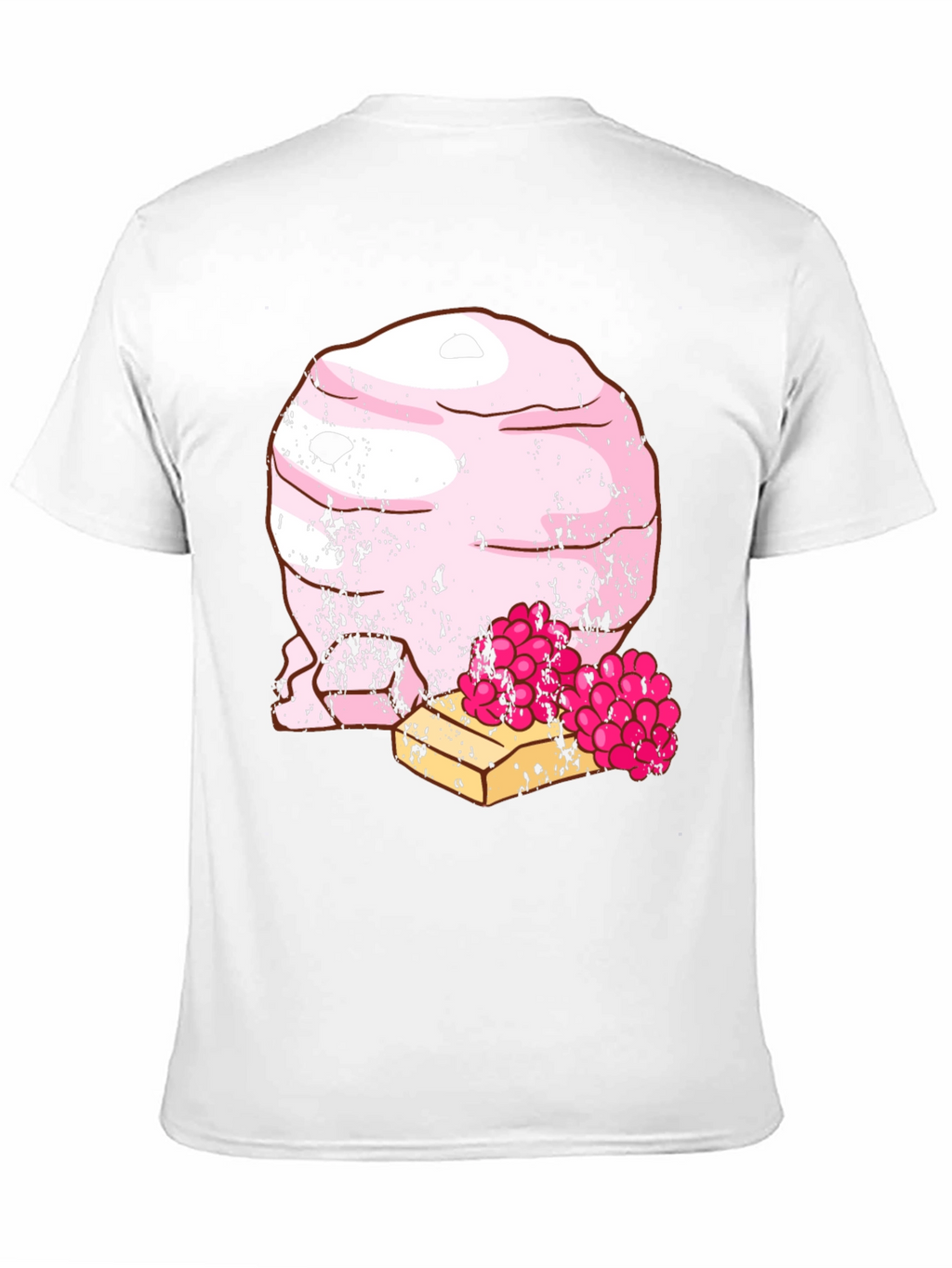 Funny Pink Ice Cream Dessert Graphic T-Shirt