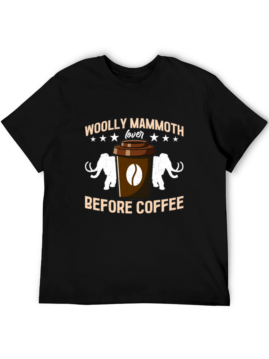 Woolly Mammoth Lover Coffee T-Shirt