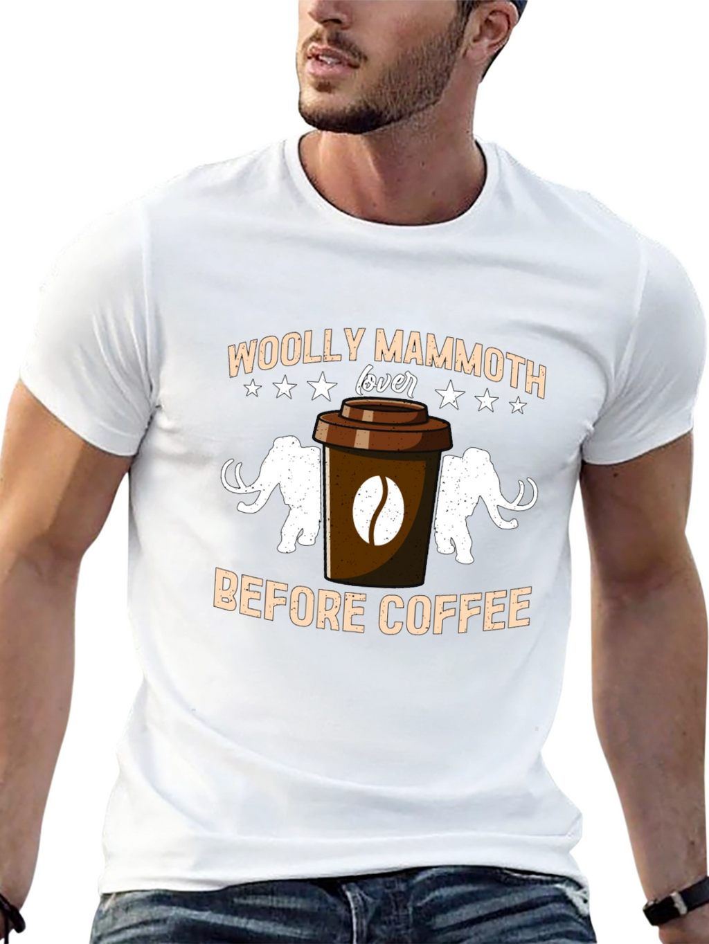 Woolly Mammoth Lover Coffee T-Shirt