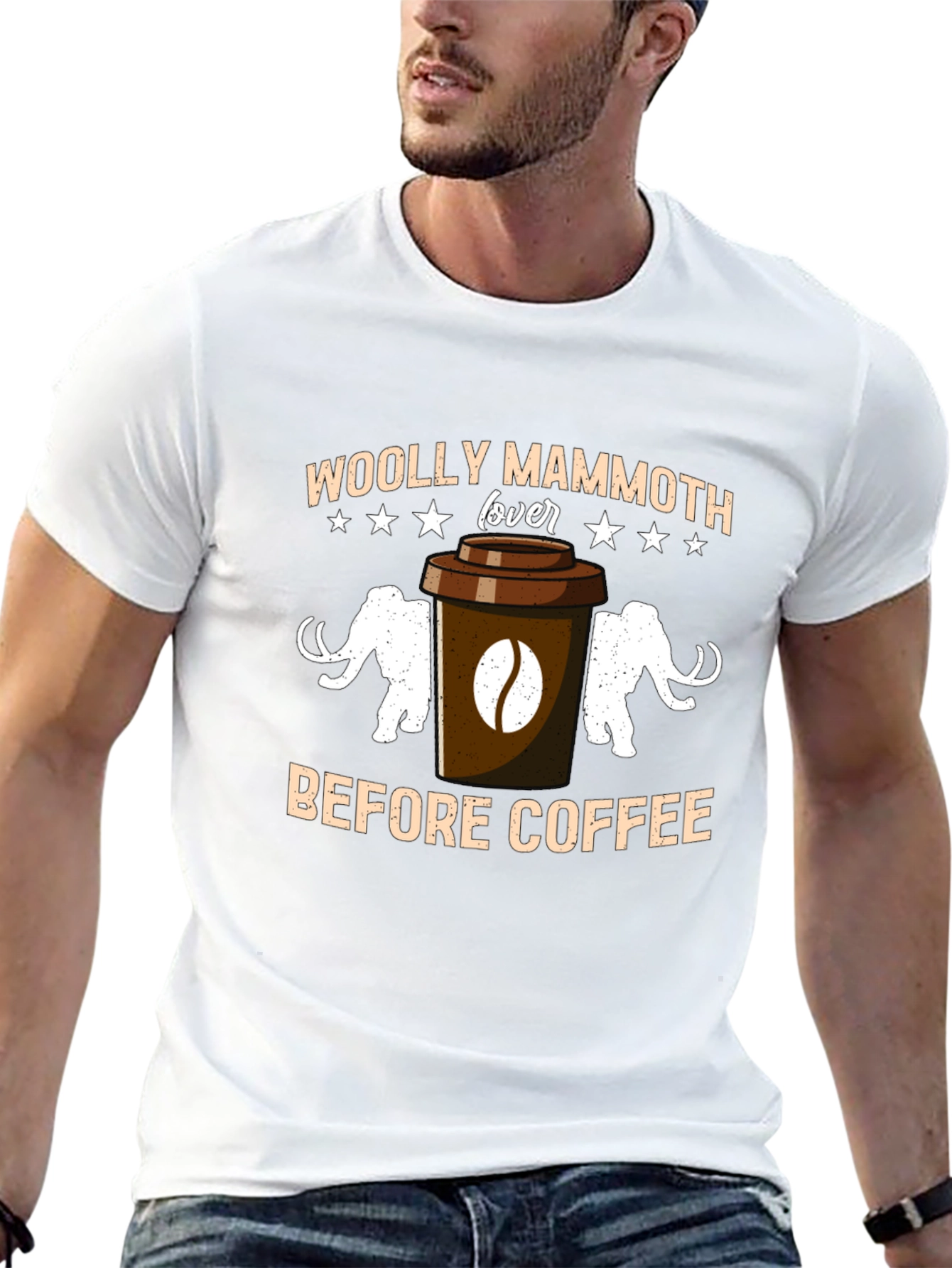 Woolly Mammoth Lover Coffee T-Shirt