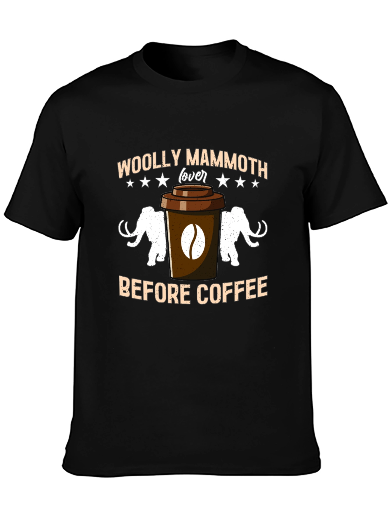 Woolly Mammoth Lover Coffee T-Shirt