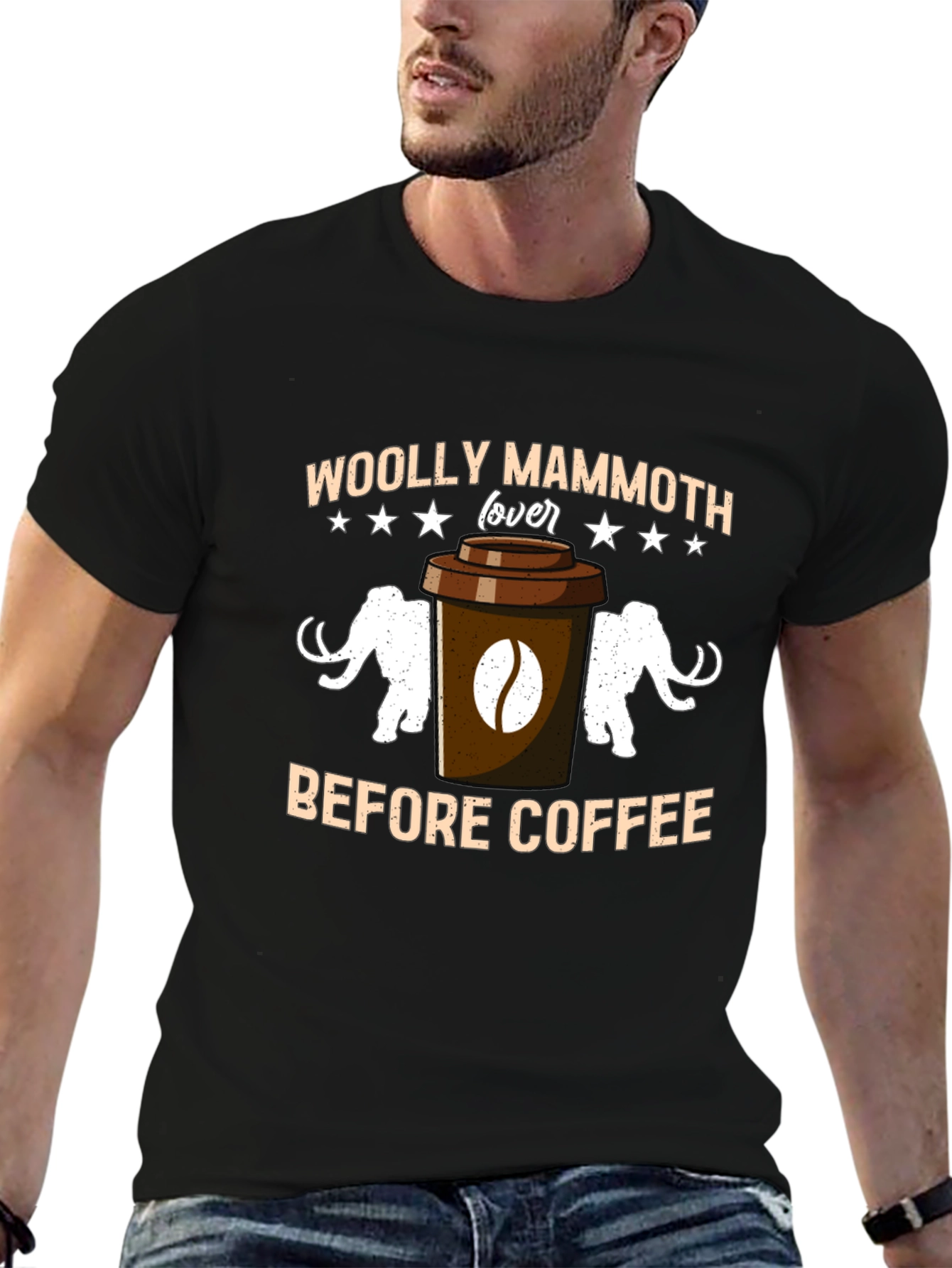 Woolly Mammoth Lover Coffee T-Shirt