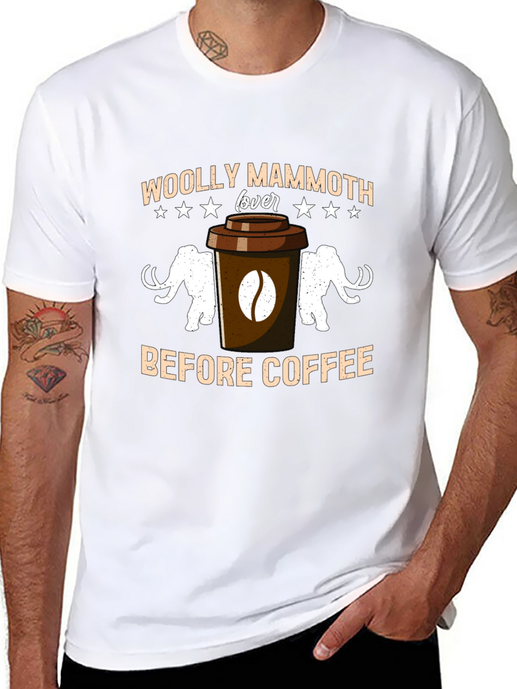 Woolly Mammoth Lover Coffee T-Shirt
