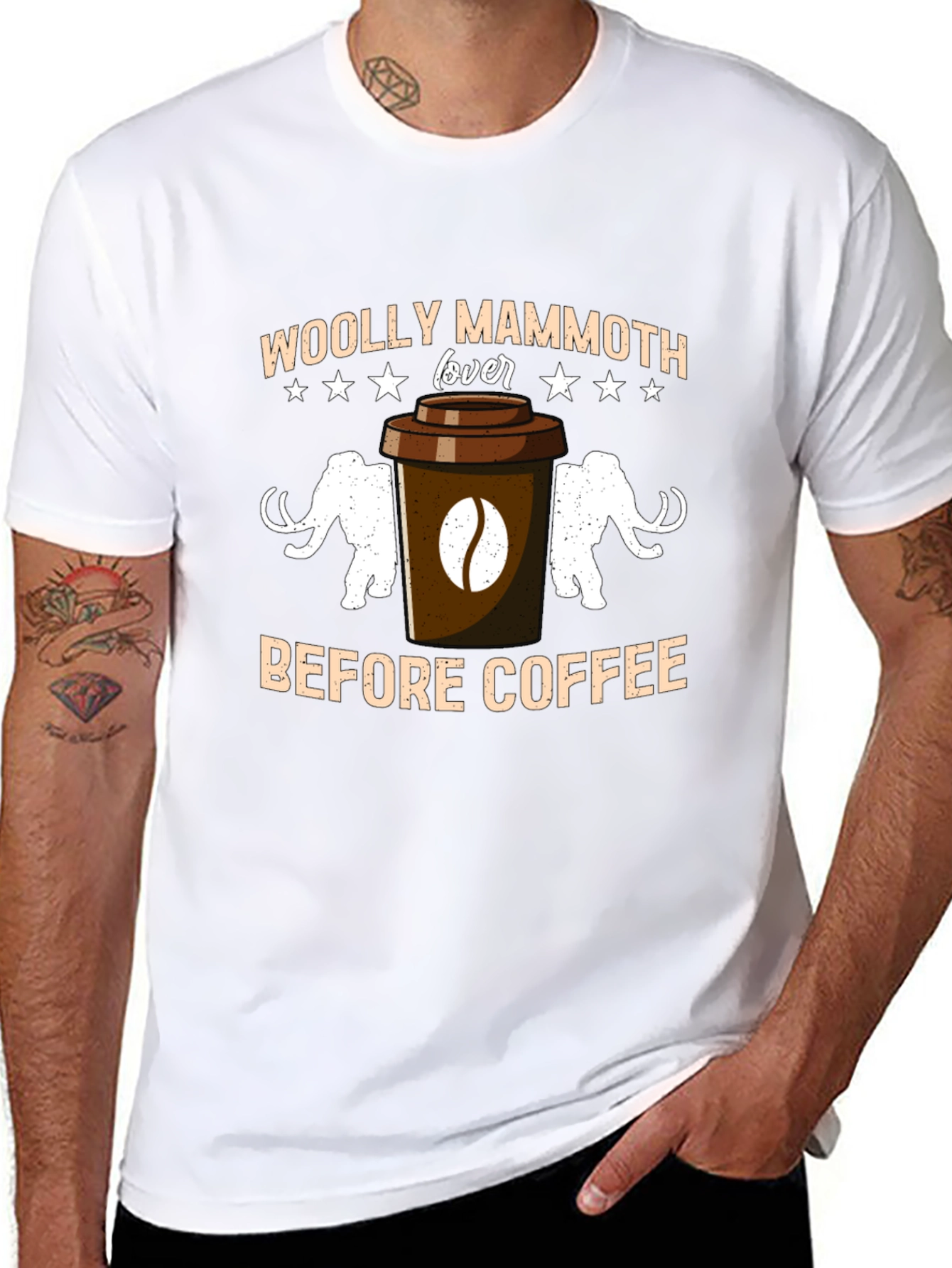 Woolly Mammoth Lover Coffee T-Shirt