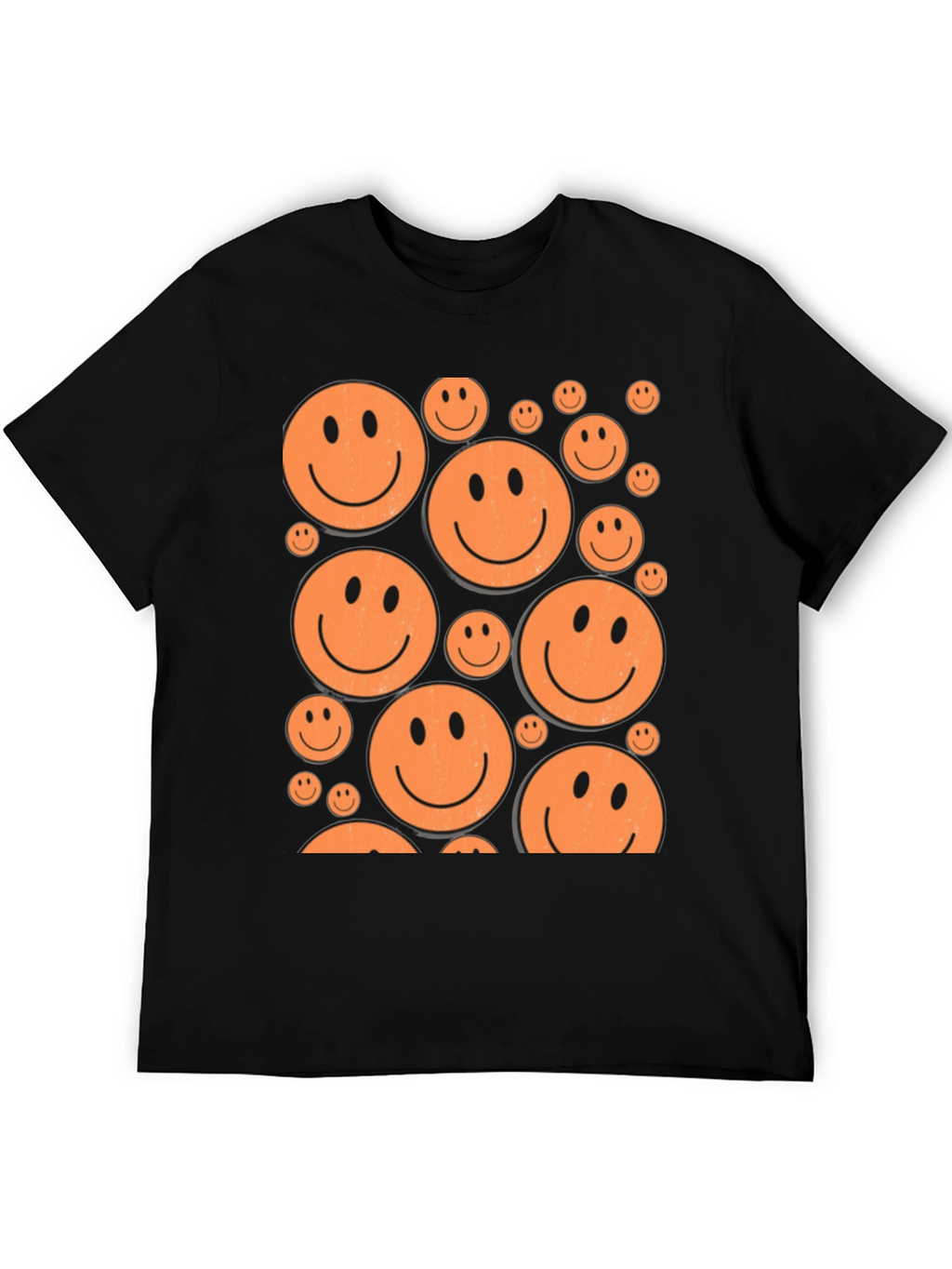 Smiley Face Graphic Tee - Retro Happy Vibes