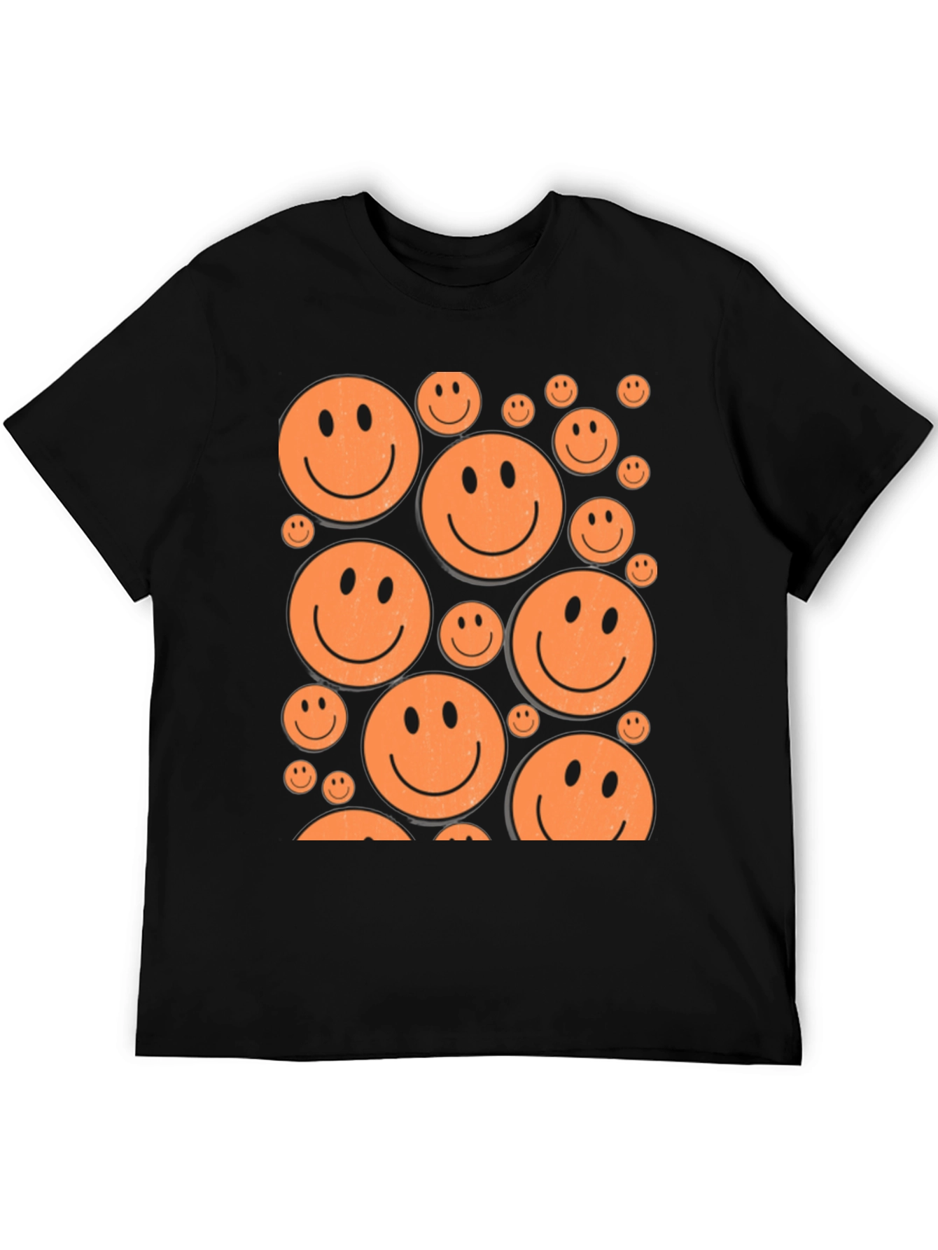 Smiley Face Graphic Tee - Retro Happy Vibes