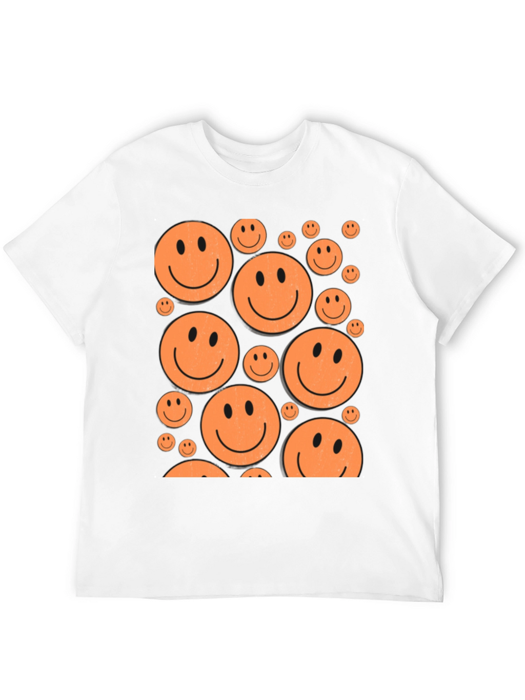 Smiley Face Graphic Tee - Retro Happy Vibes