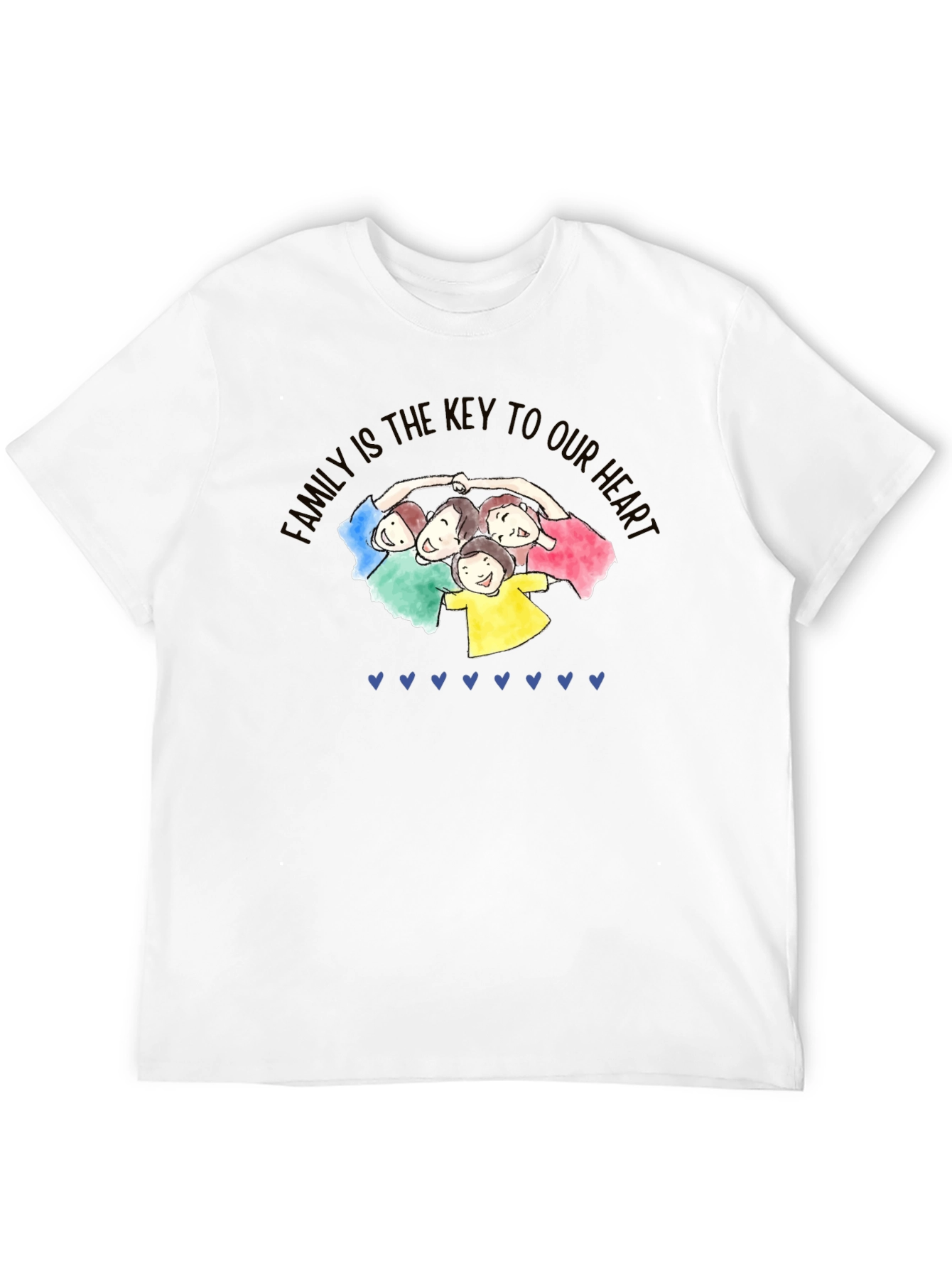 Family is Key Black T-Shirt