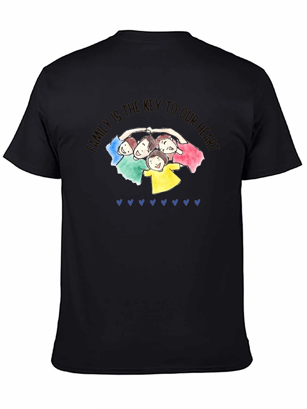 Family is Key Black T-Shirt