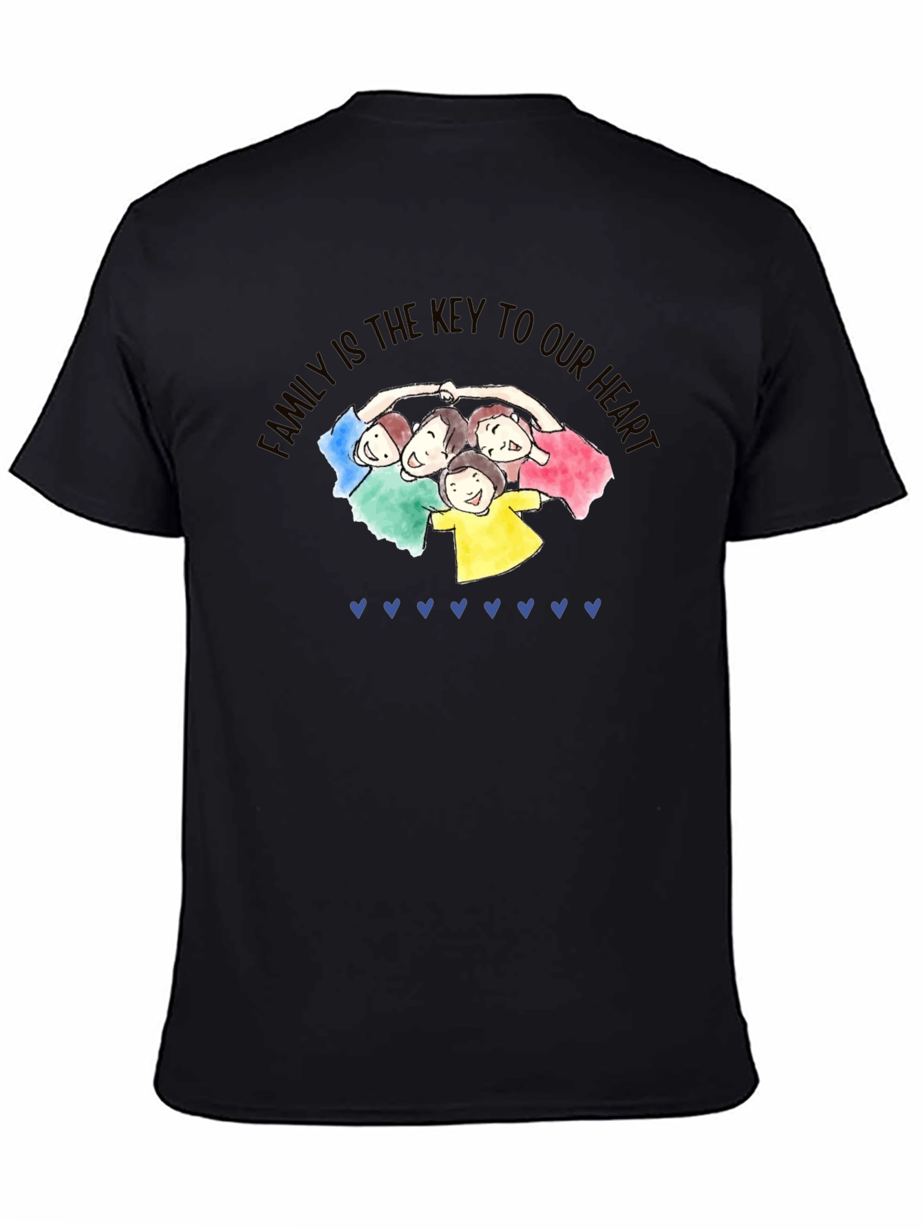 Family is Key Black T-Shirt