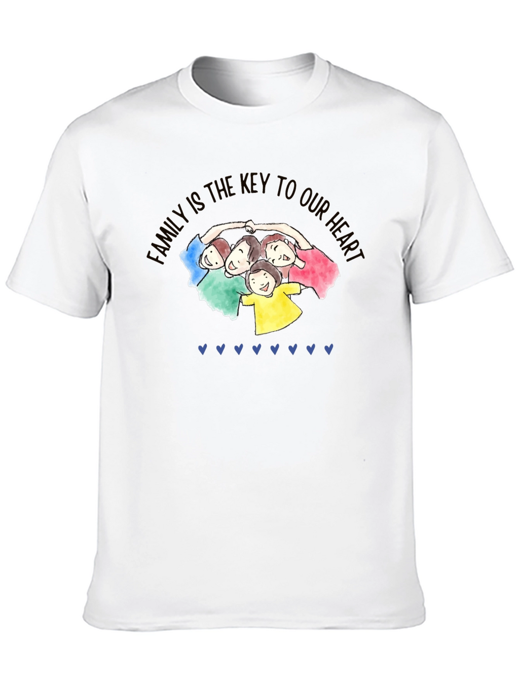 Family is Key Black T-Shirt