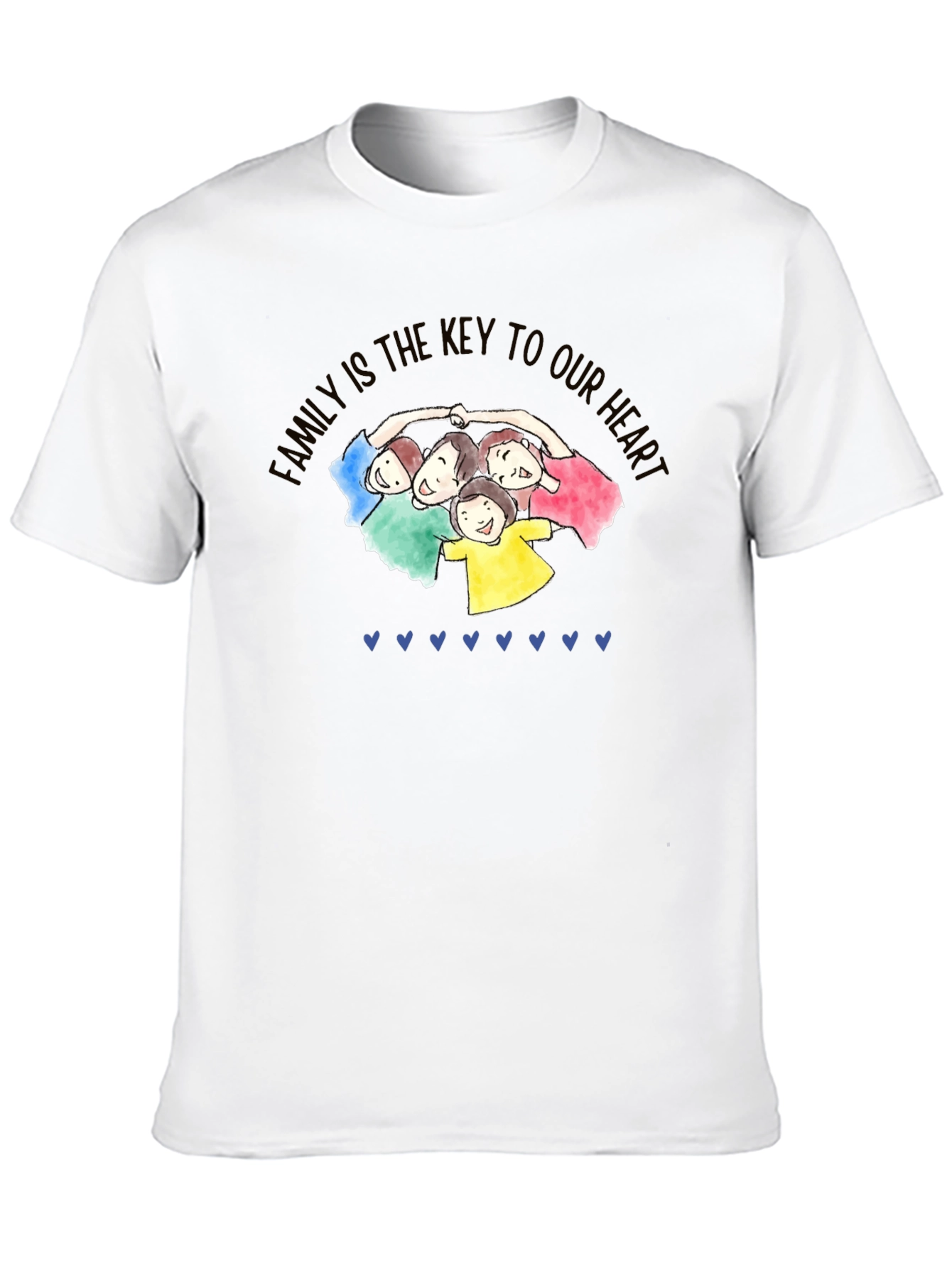 Family is Key Black T-Shirt