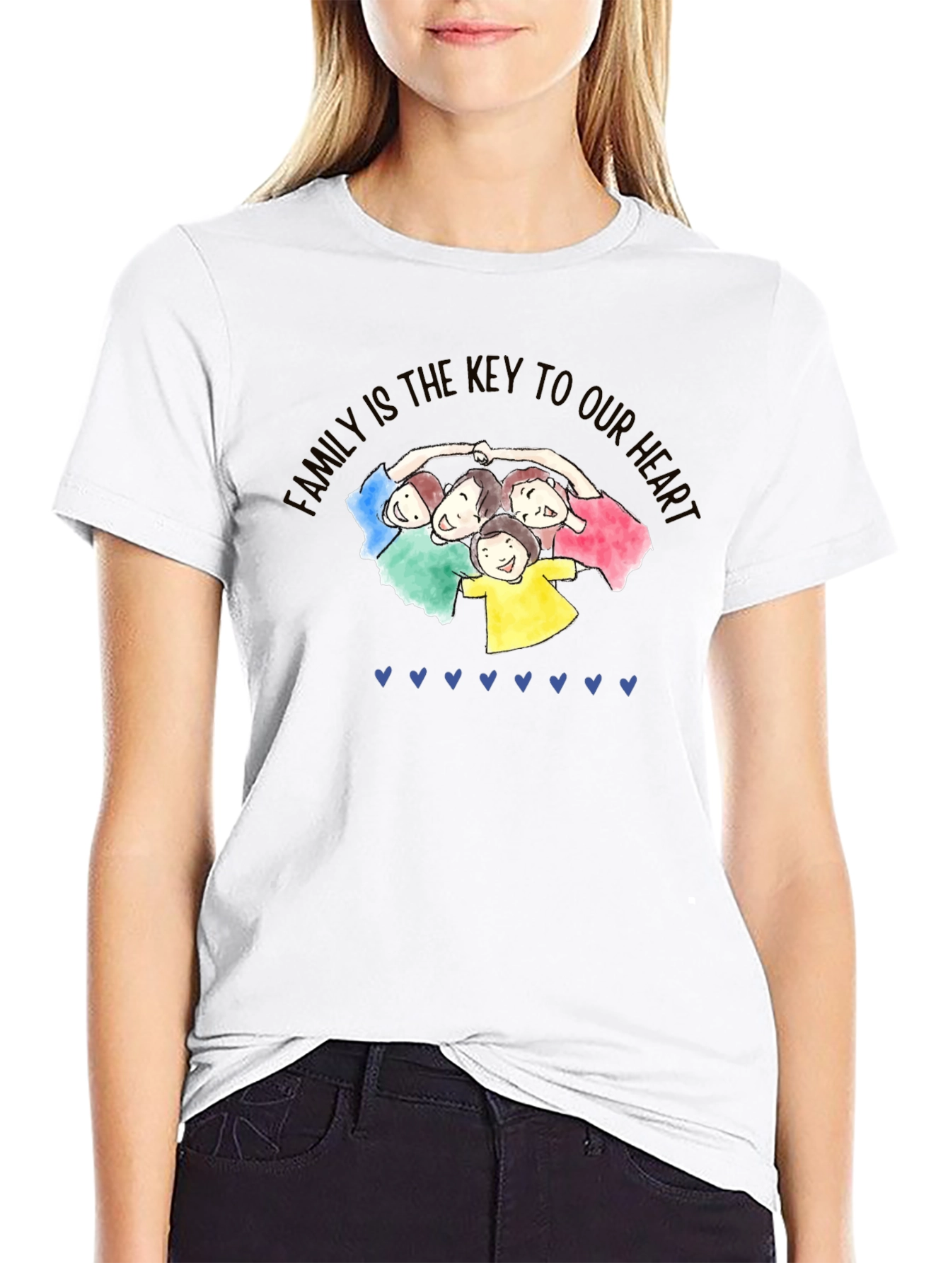 Family is Key Black T-Shirt