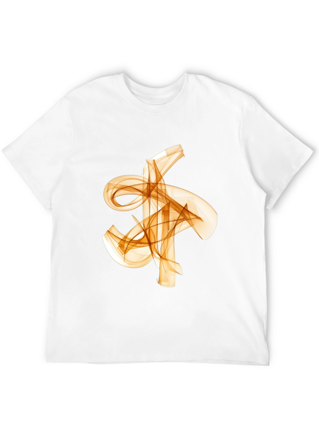 Abstract Flowy Graphic Print Black T-Shirt