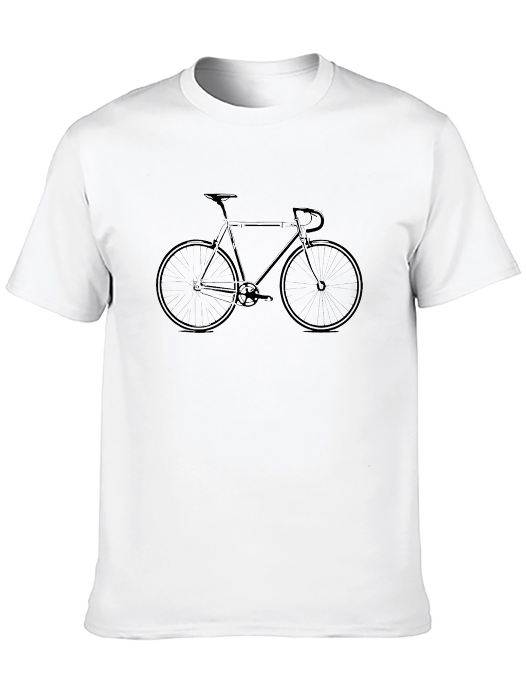 Black Bicycle Graphic T-Shirt - Modern Casual Tee