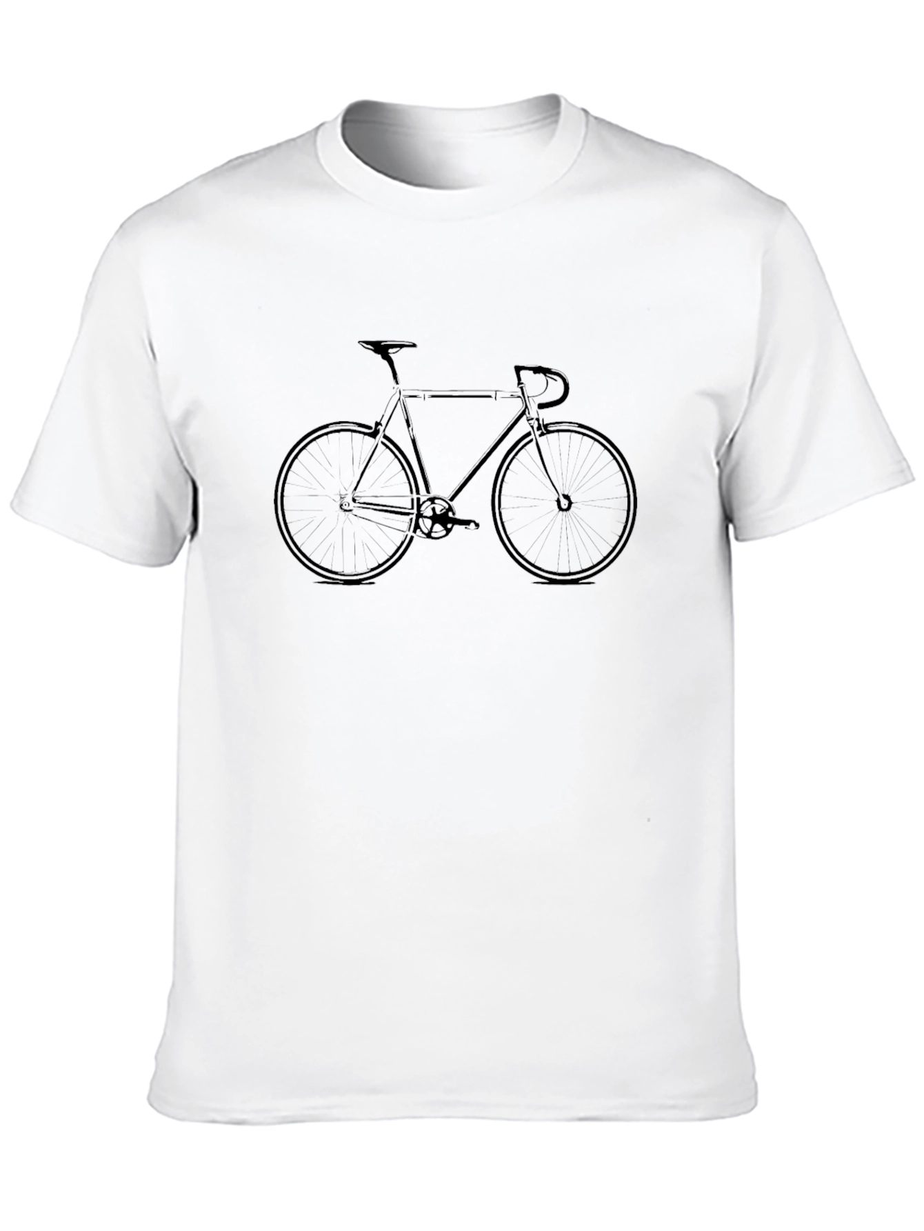 Black Bicycle Graphic T-Shirt - Modern Casual Tee