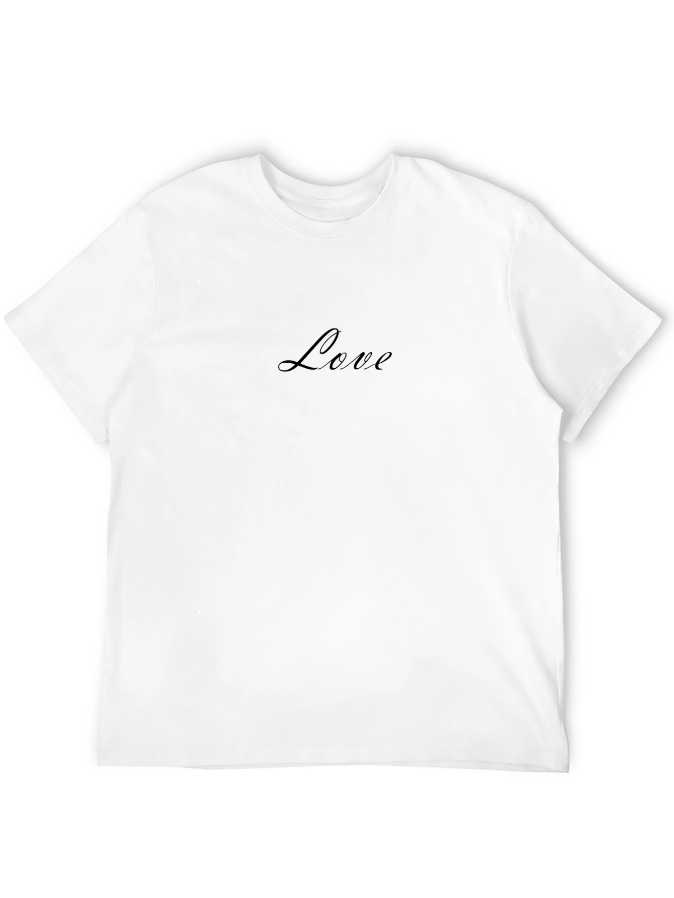 Love Script Black Tee Shirt