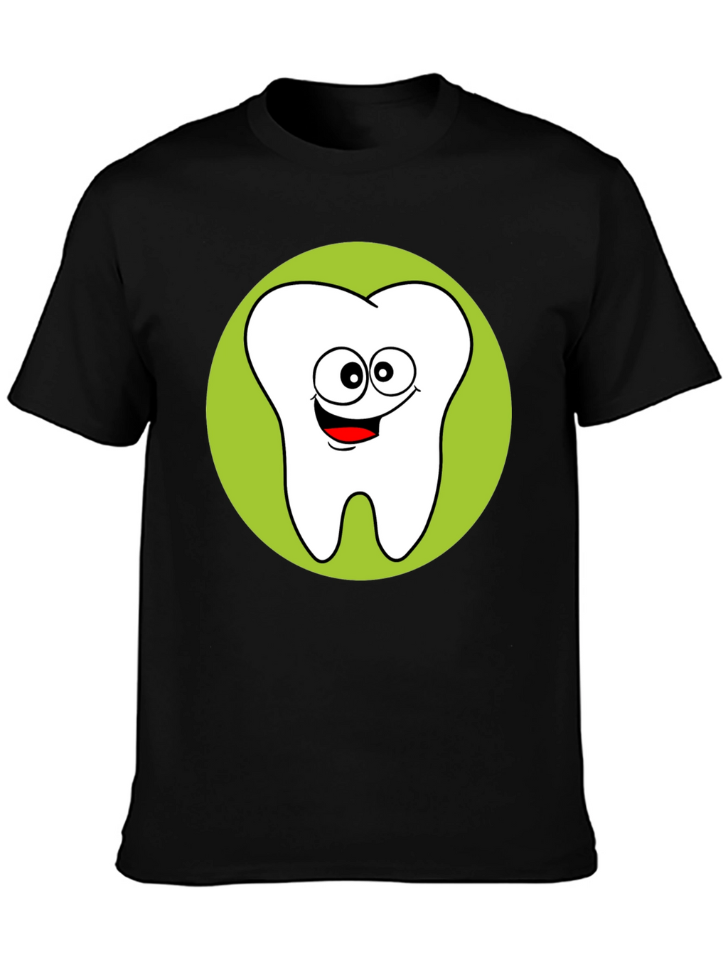 Fun Cartoon Tooth Graphic T-Shirt