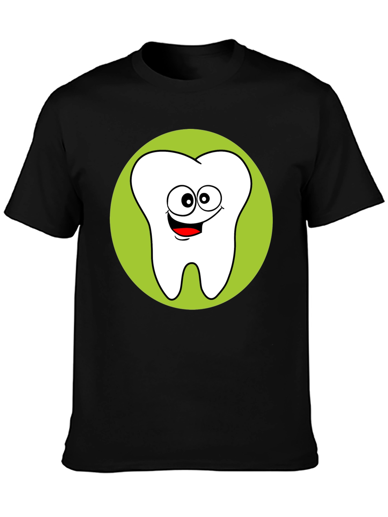 Fun Cartoon Tooth Graphic T-Shirt