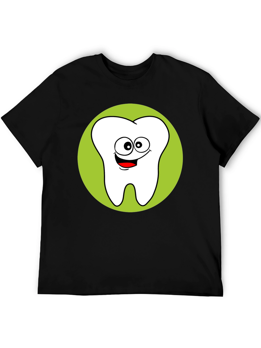 Fun Cartoon Tooth Graphic T-Shirt