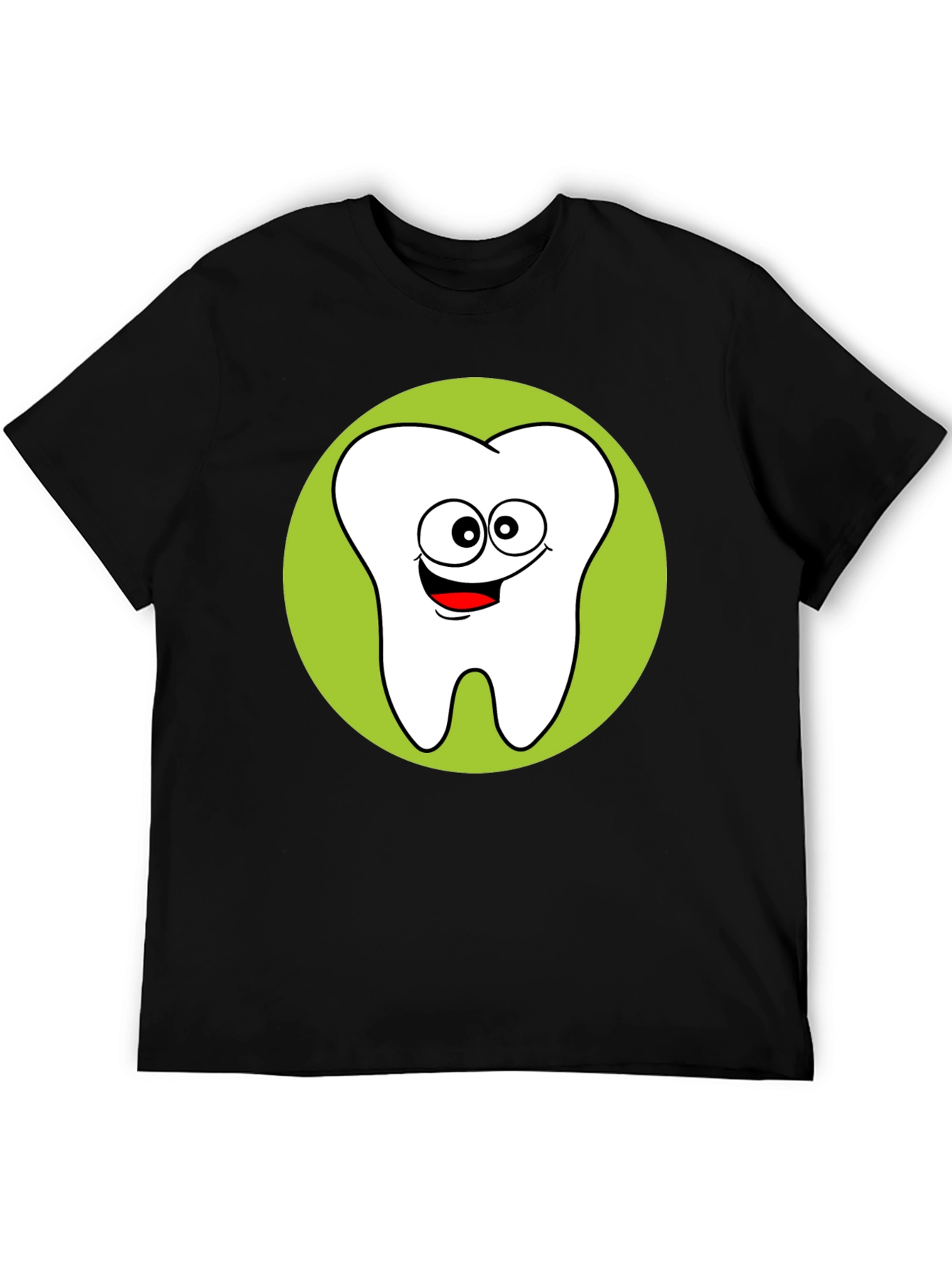 Fun Cartoon Tooth Graphic T-Shirt