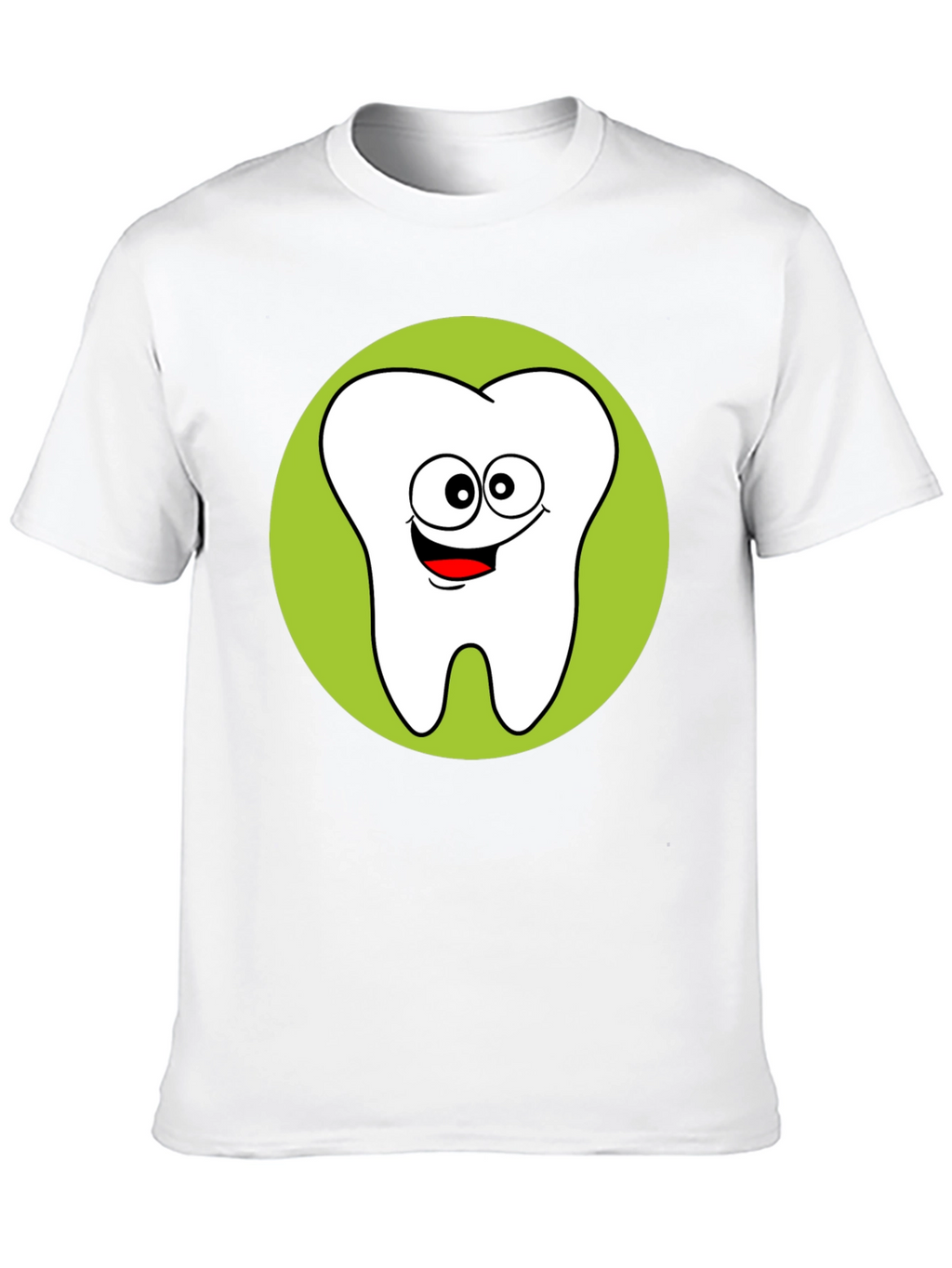 Fun Cartoon Tooth Graphic T-Shirt