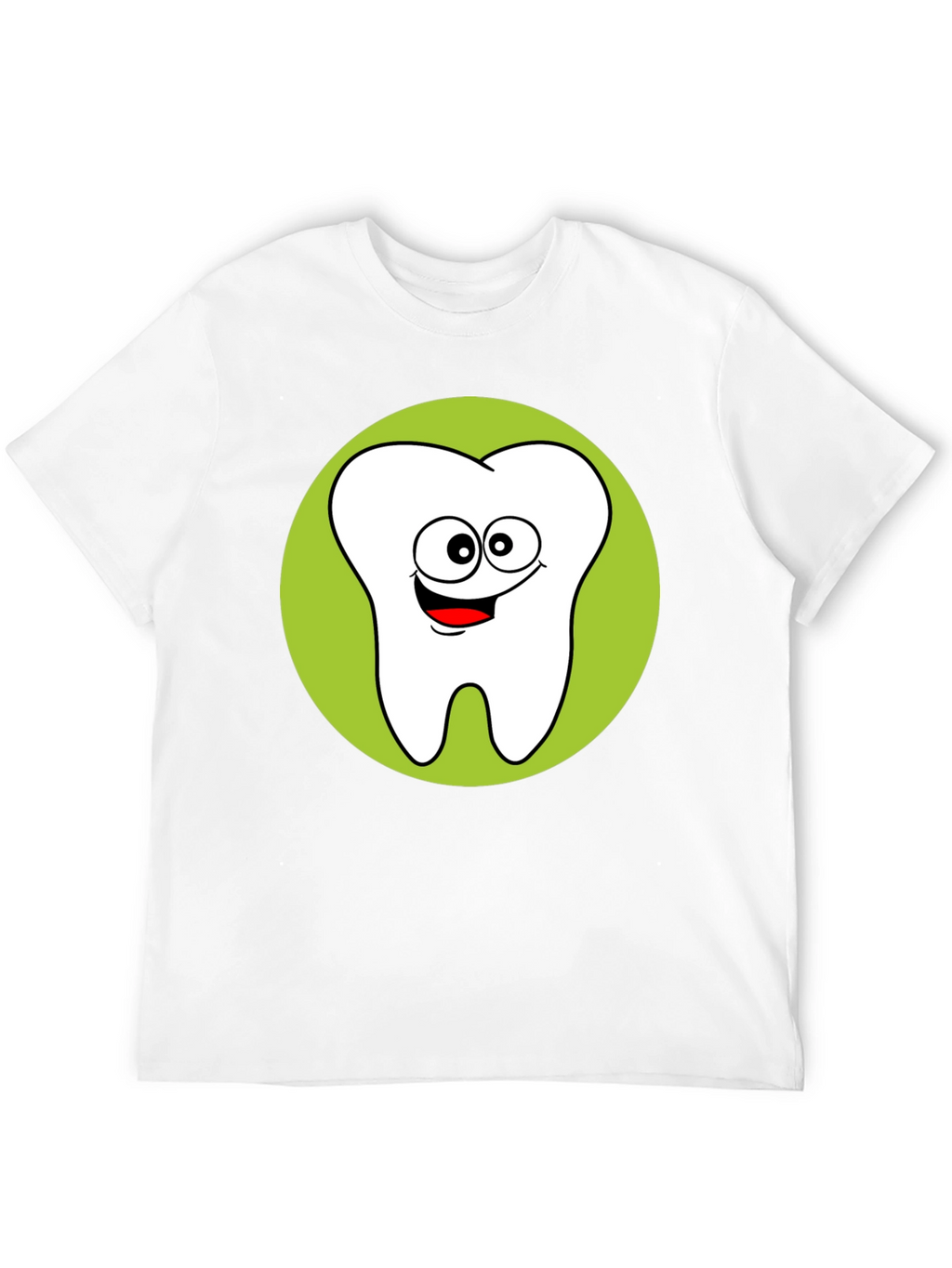 Fun Cartoon Tooth Graphic T-Shirt