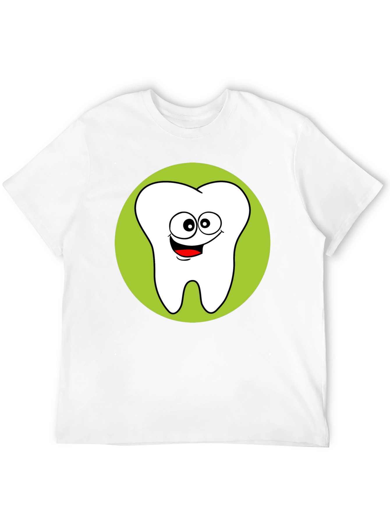 Fun Cartoon Tooth Graphic T-Shirt