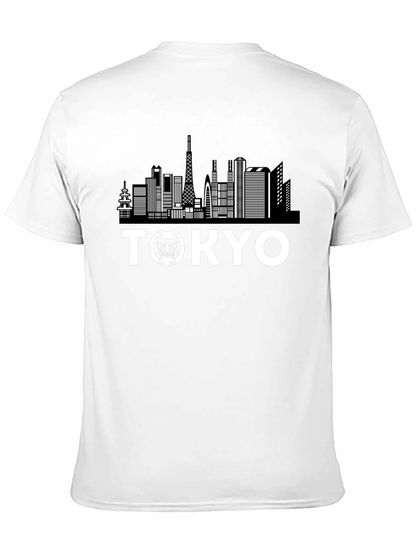 Tokyo Skyline Graphic T-Shirt - Black