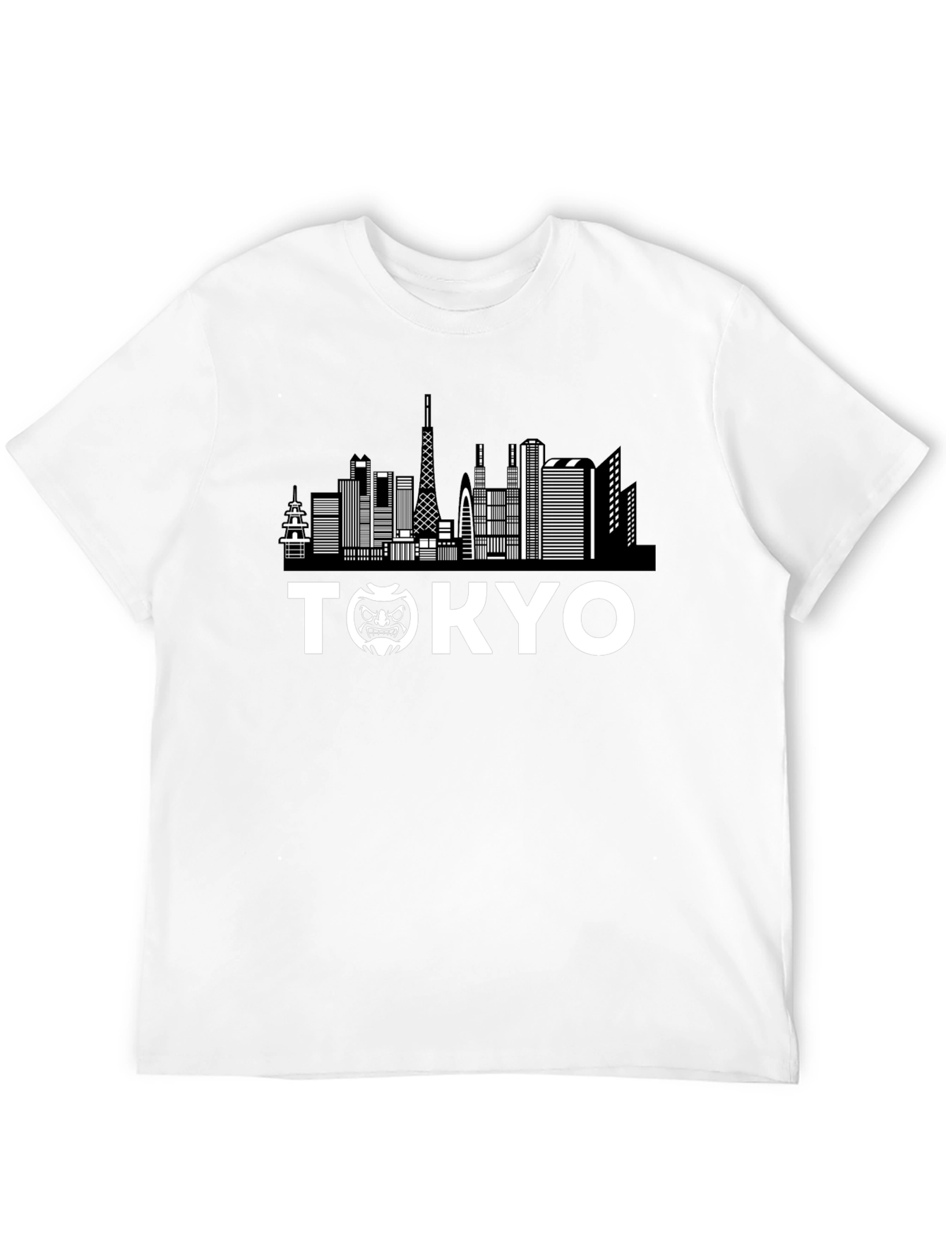 Tokyo Skyline Graphic T-Shirt - Black