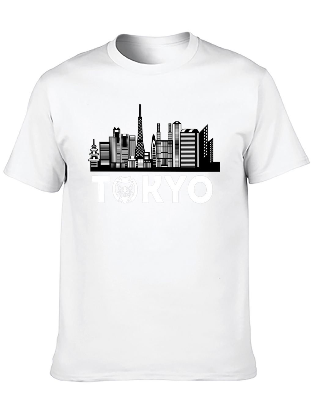 Tokyo Skyline Graphic T-Shirt - Black